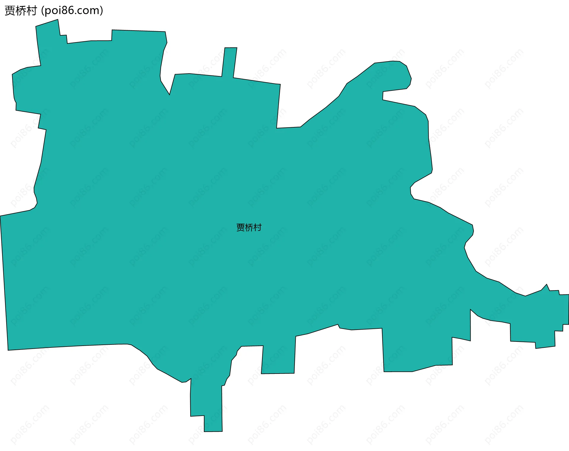 贾桥村边界地图