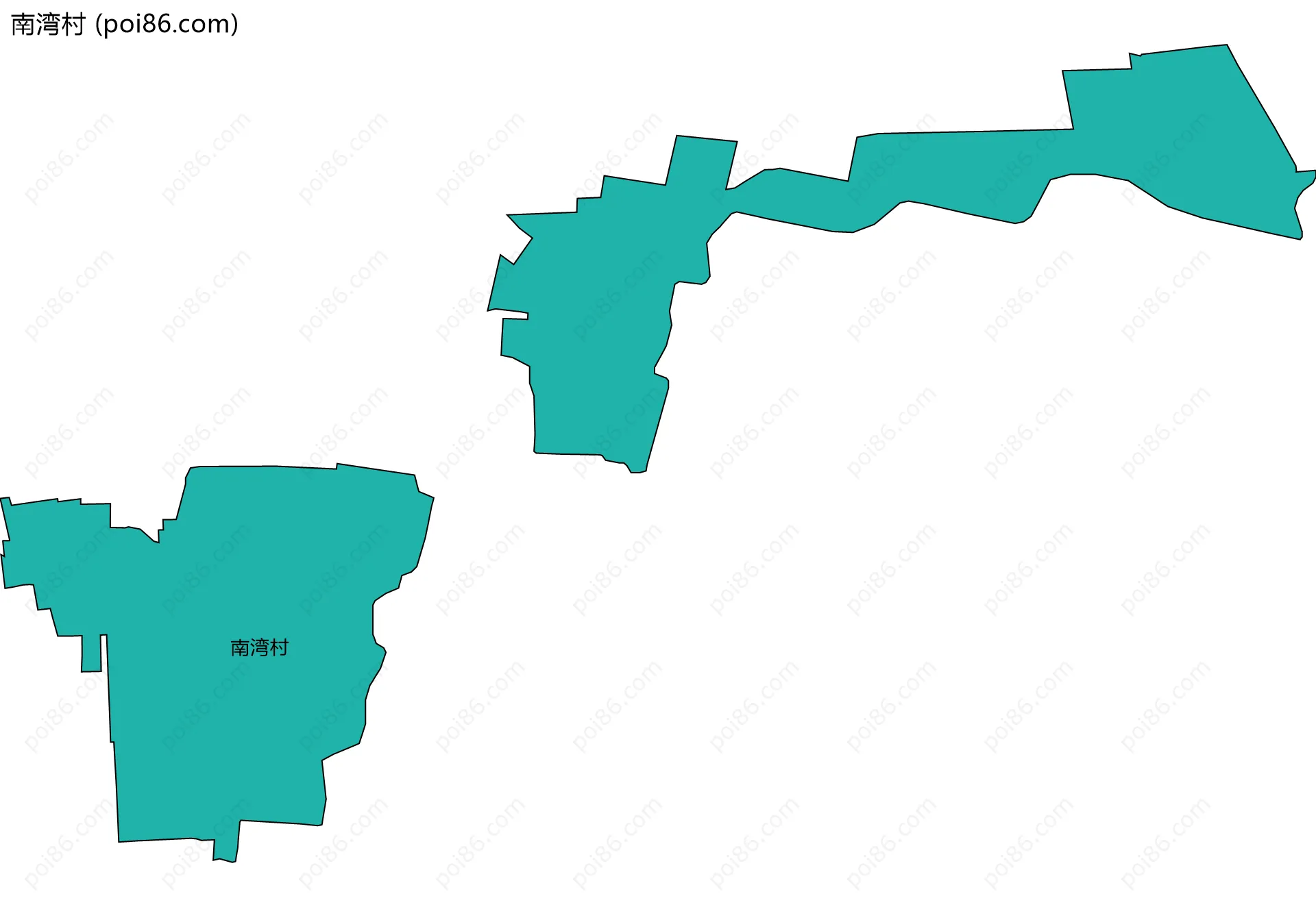 南湾村边界地图