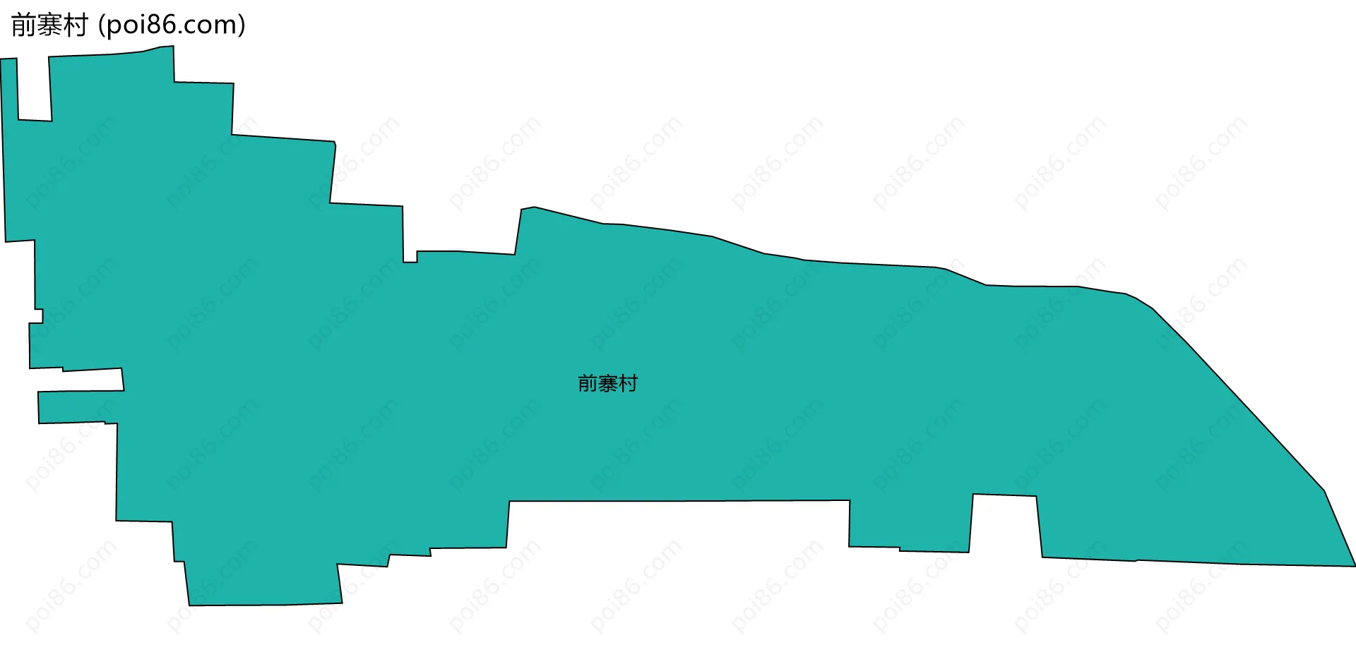 前寨村边界地图