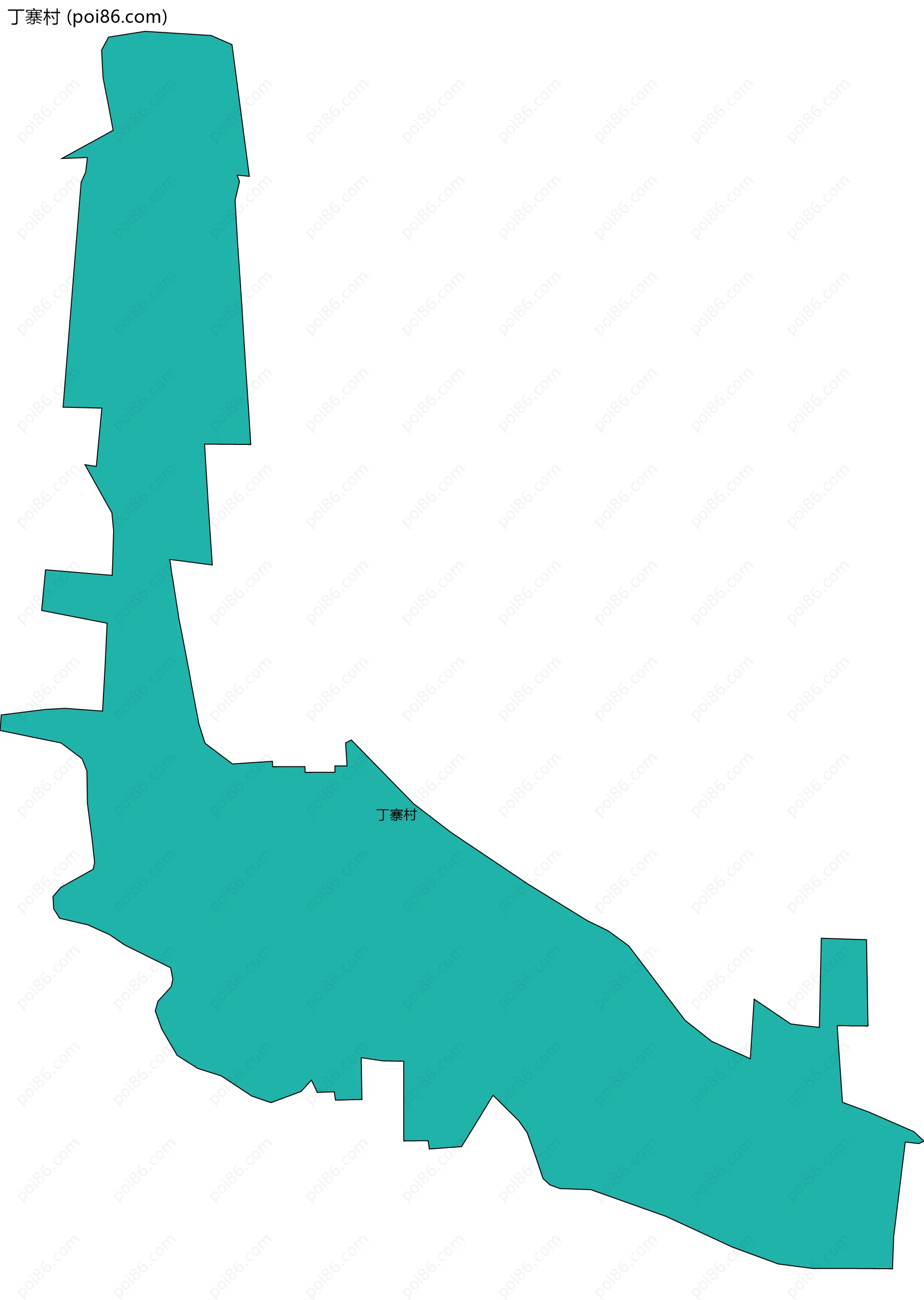 丁寨村边界地图