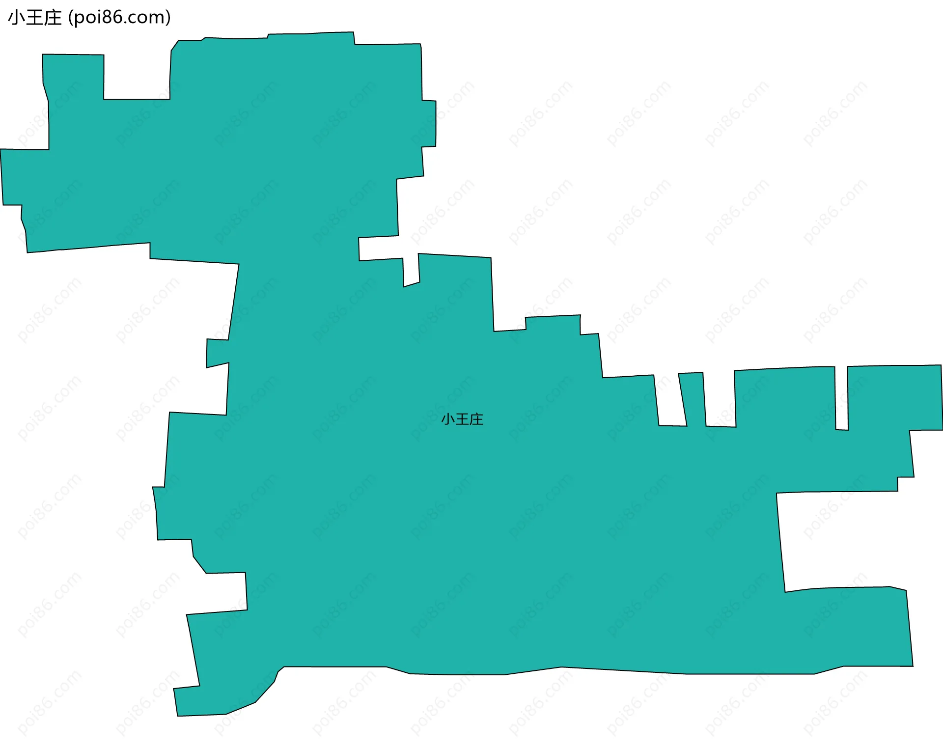 小王庄边界地图