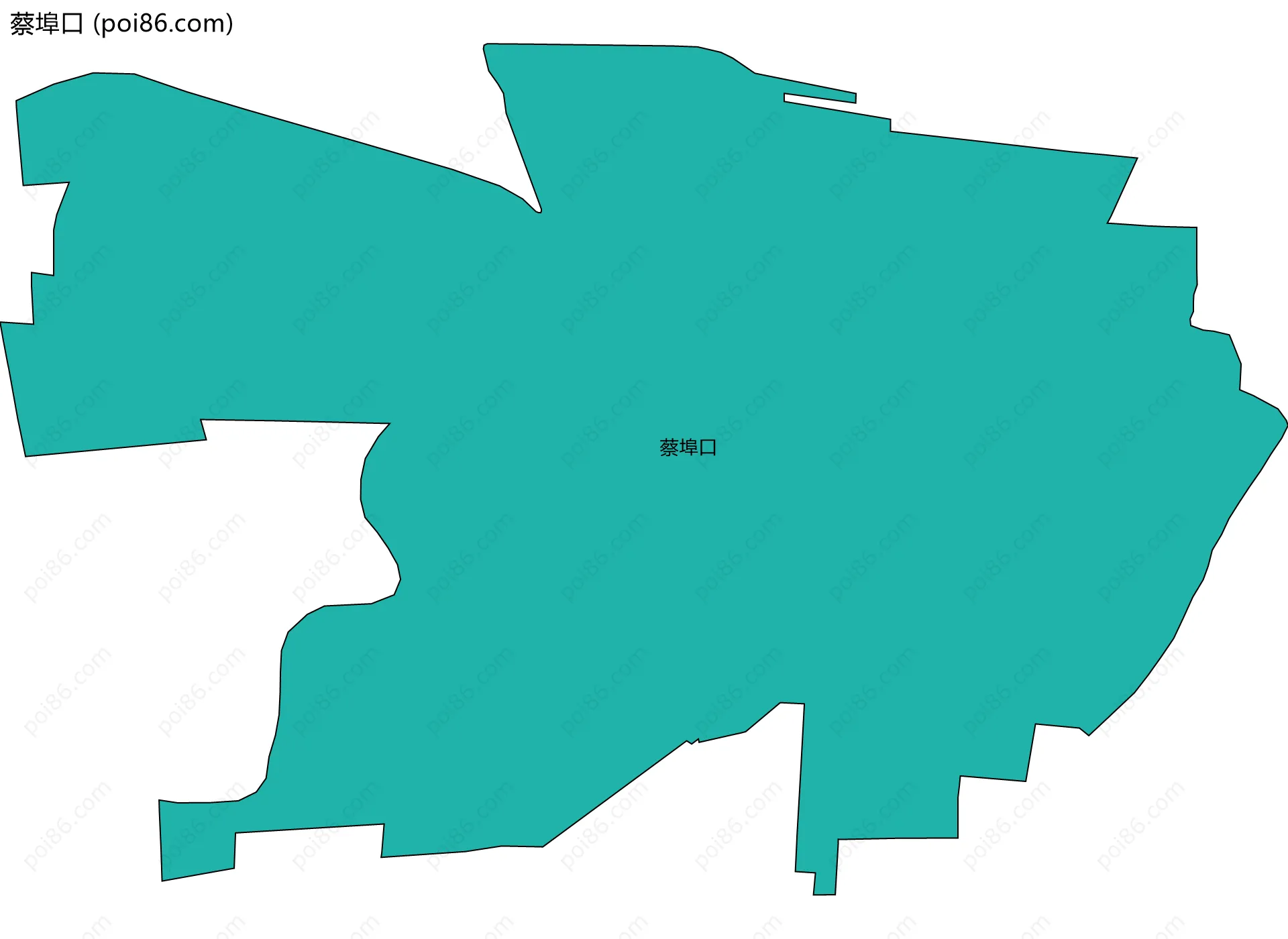 蔡埠口边界地图
