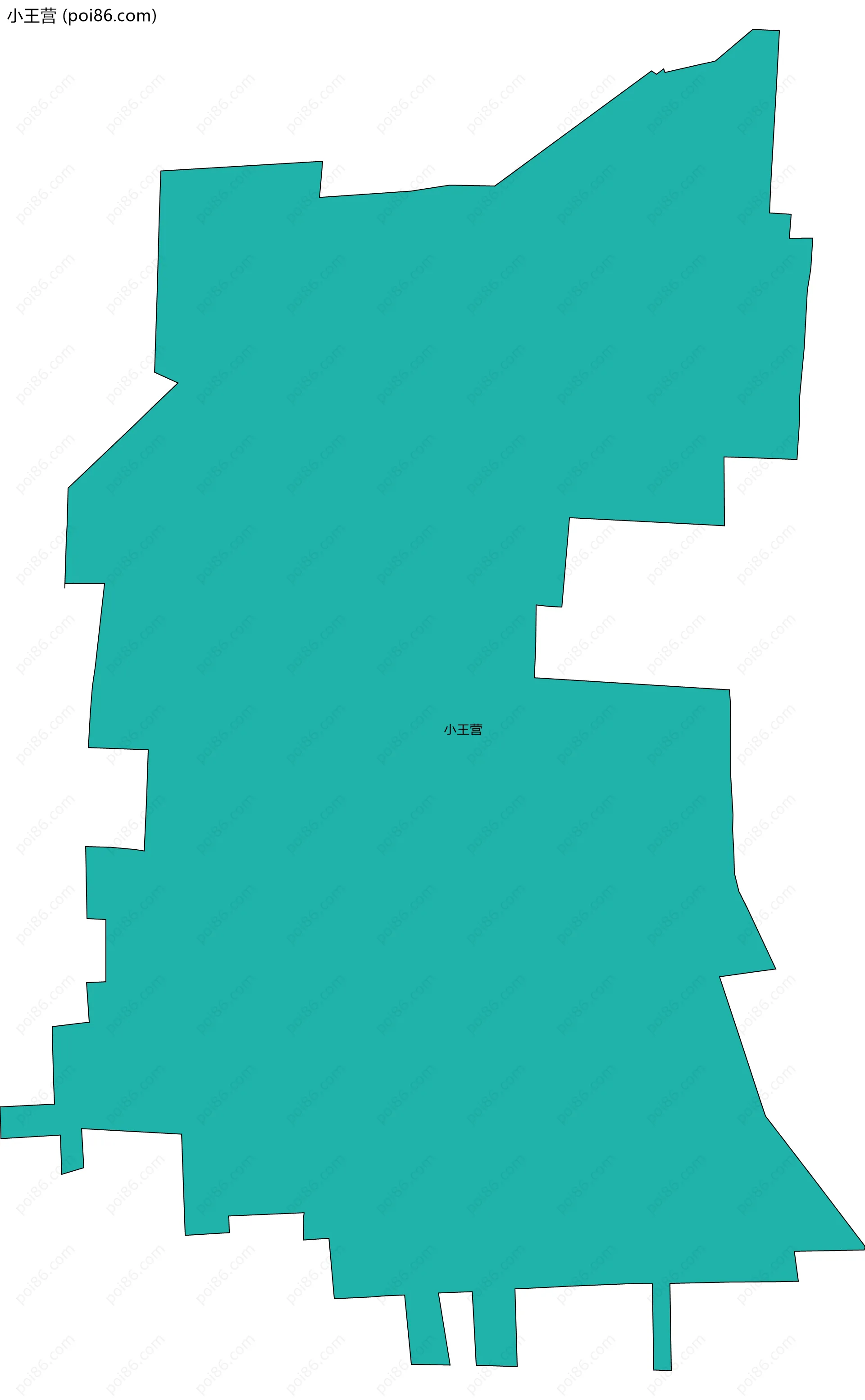 小王营边界地图