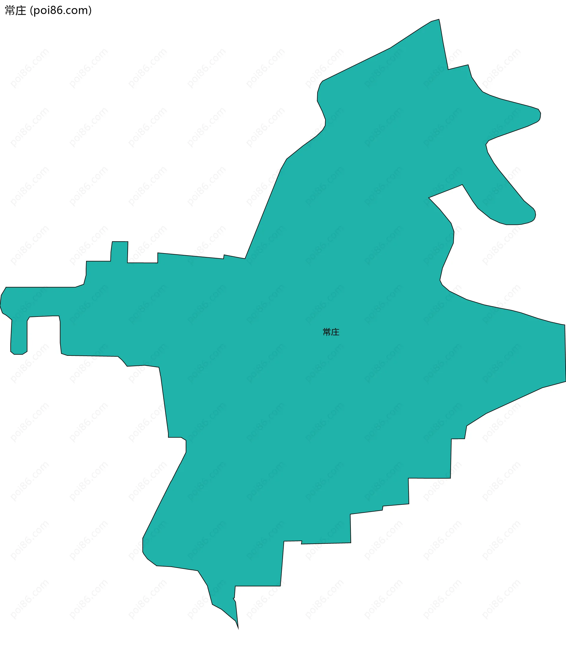 常庄边界地图