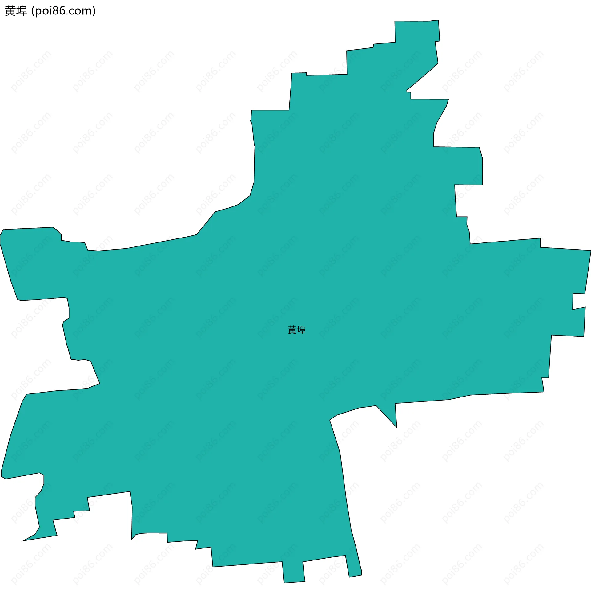 黄埠边界地图