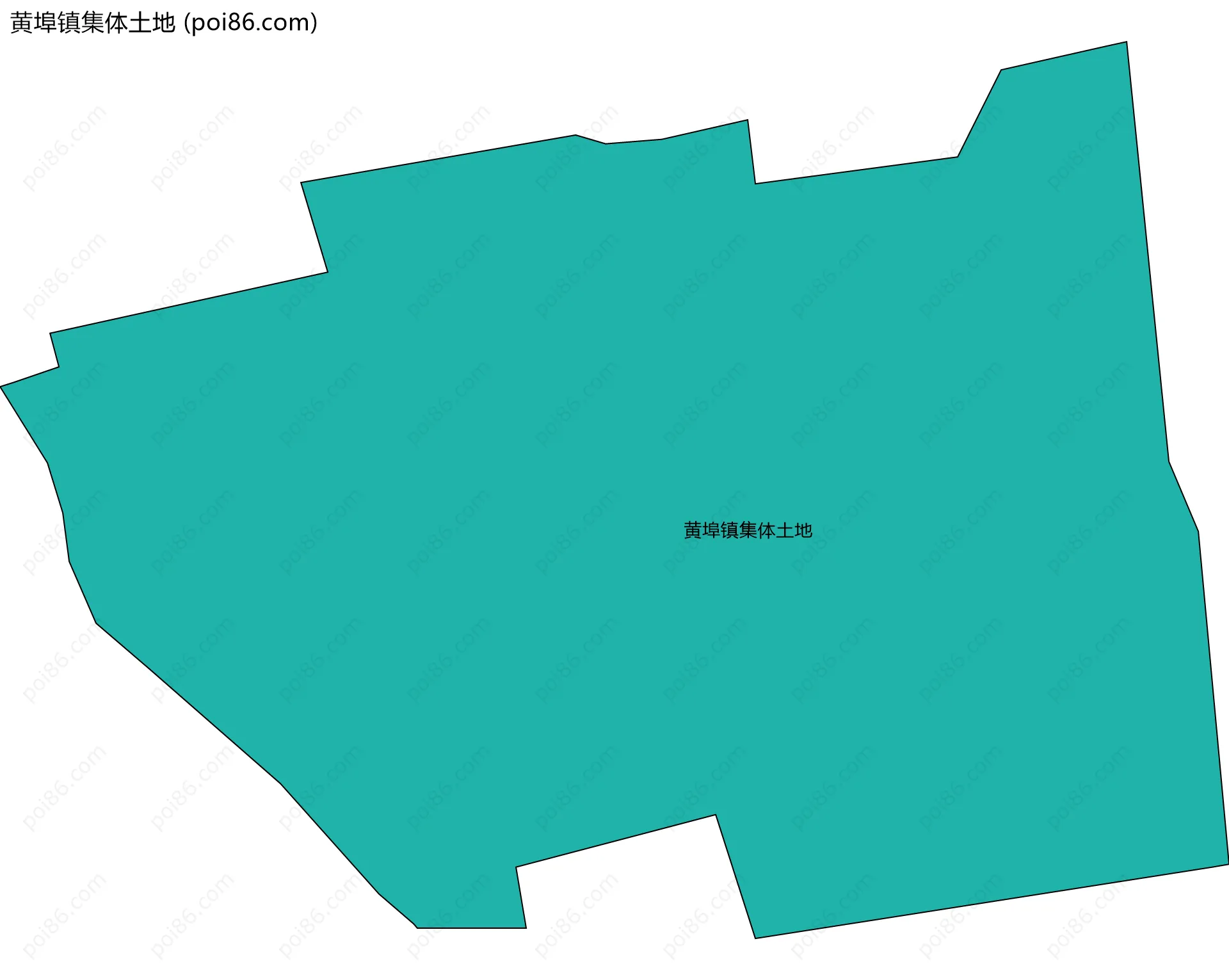 黄埠镇集体土地边界地图