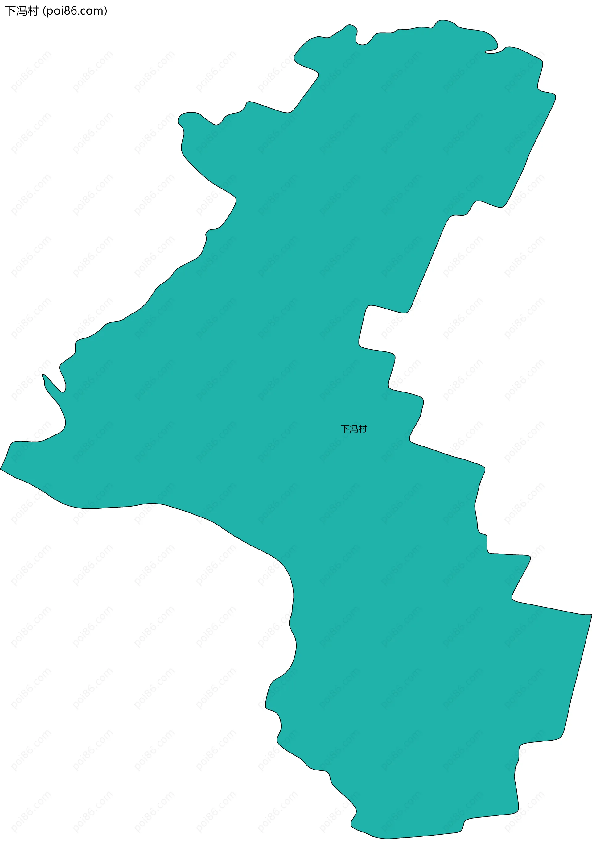 下冯村边界地图