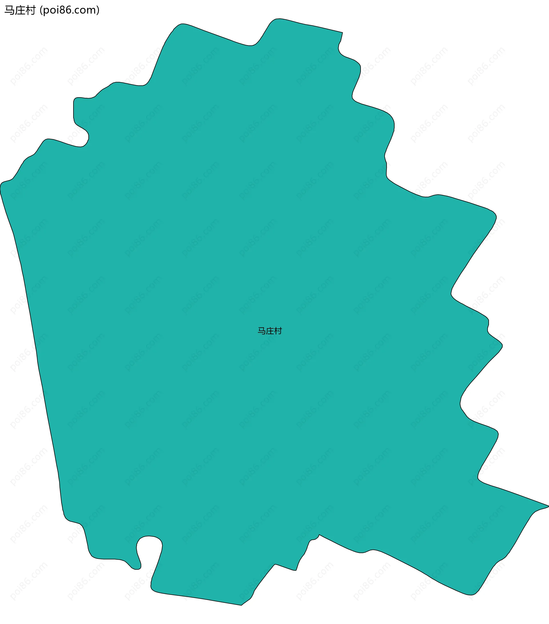 马庄村边界地图