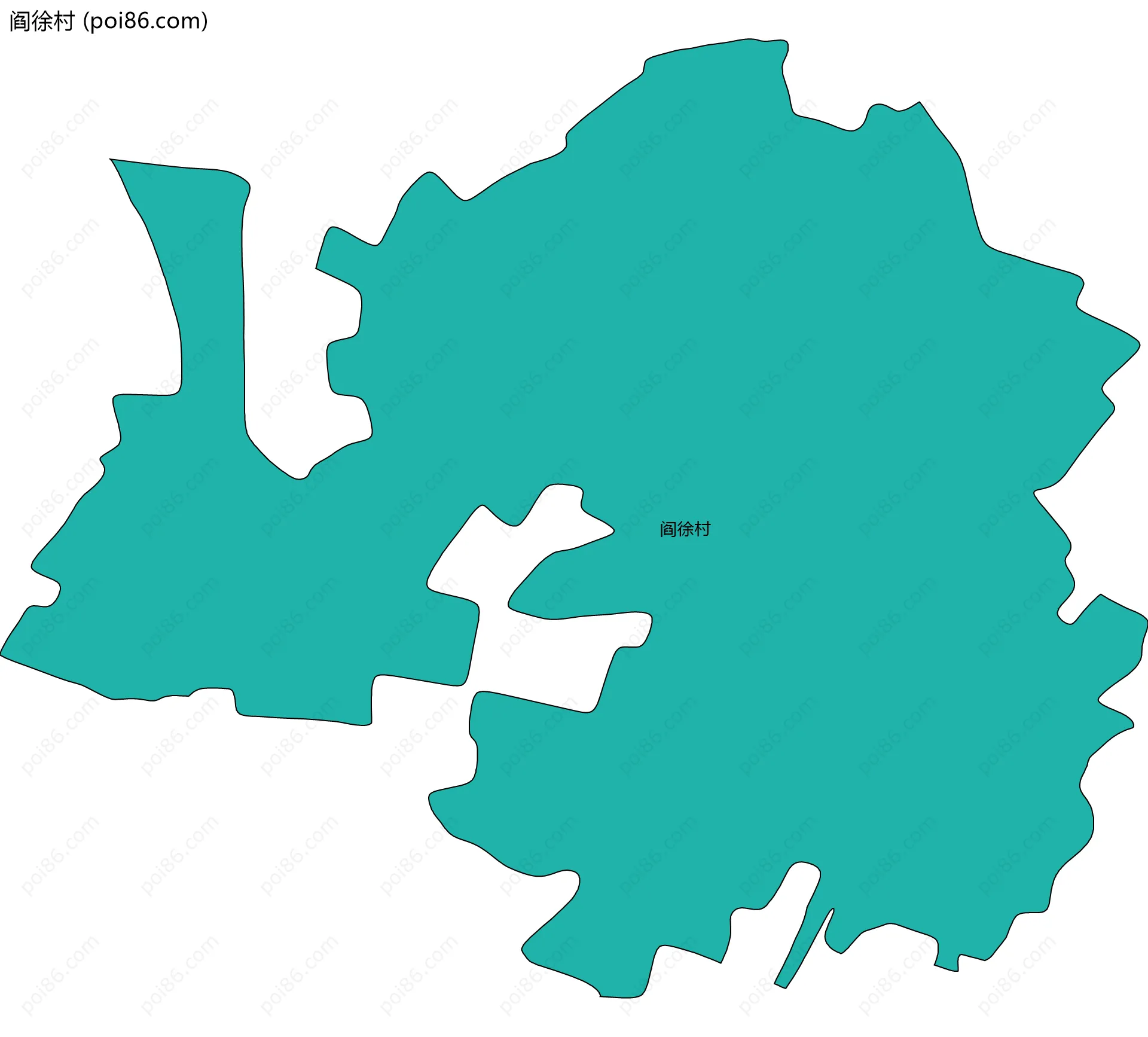 阎徐村边界地图