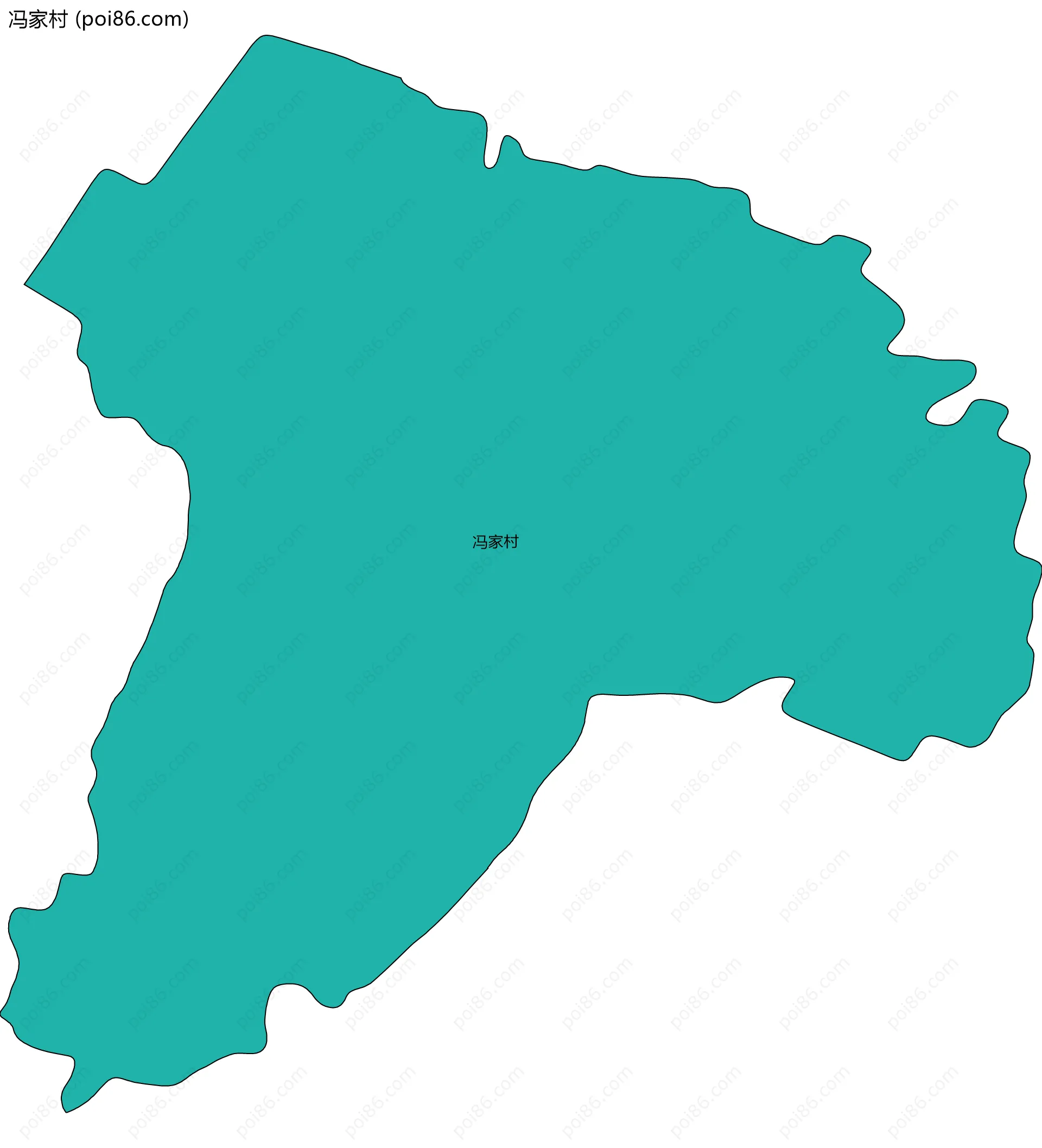 冯家村边界地图