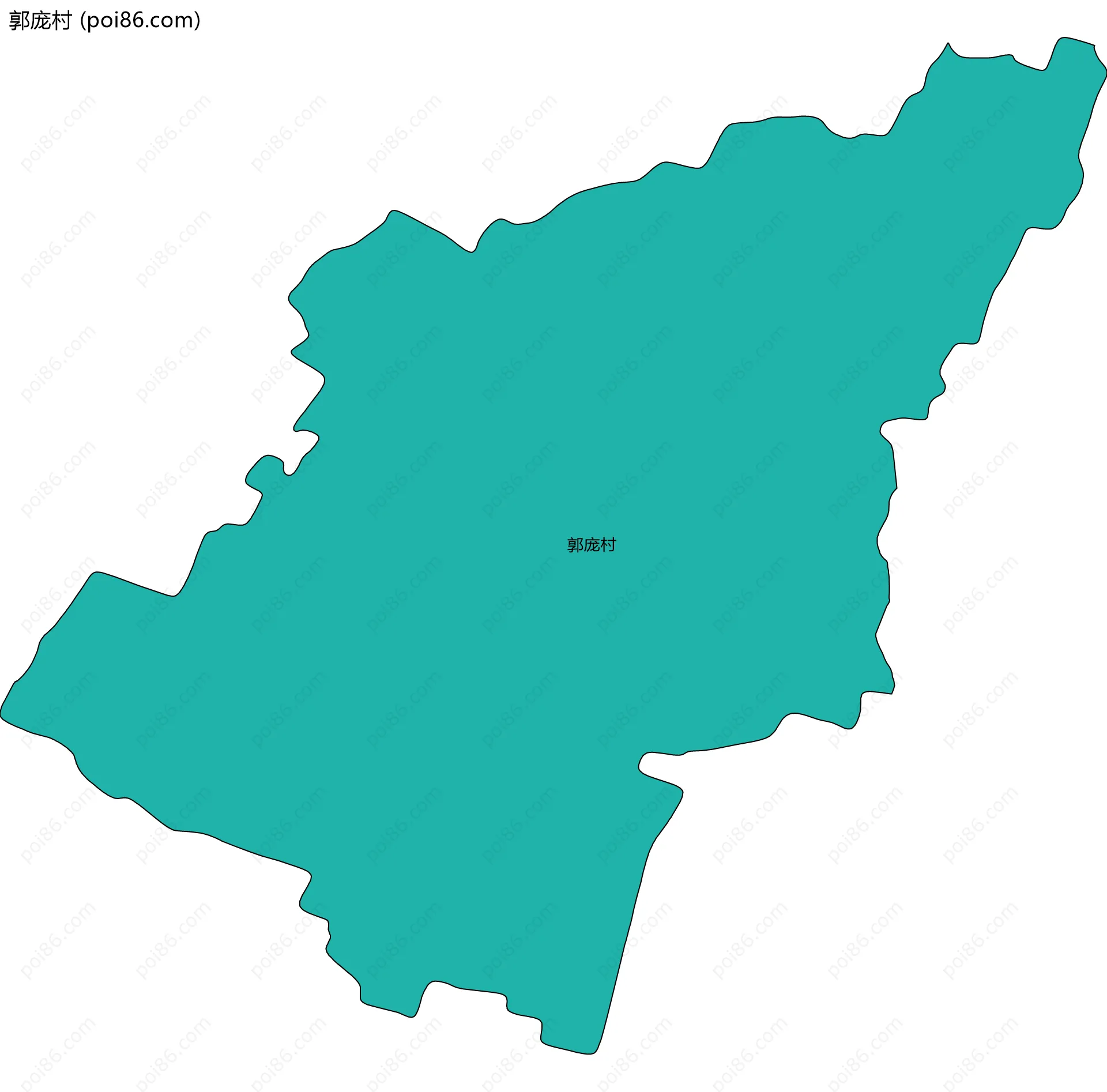 郭庞村边界地图