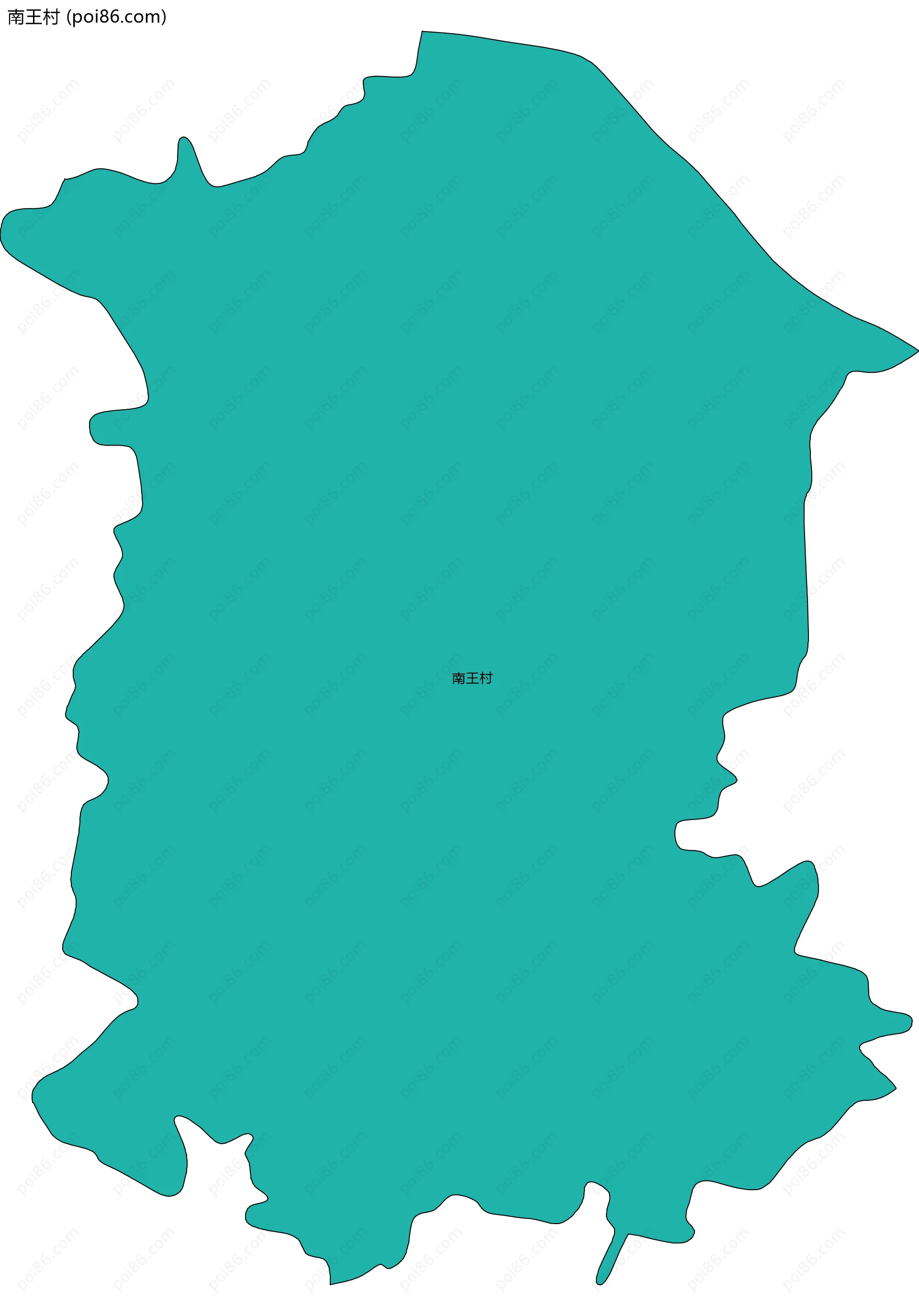 南王村边界地图