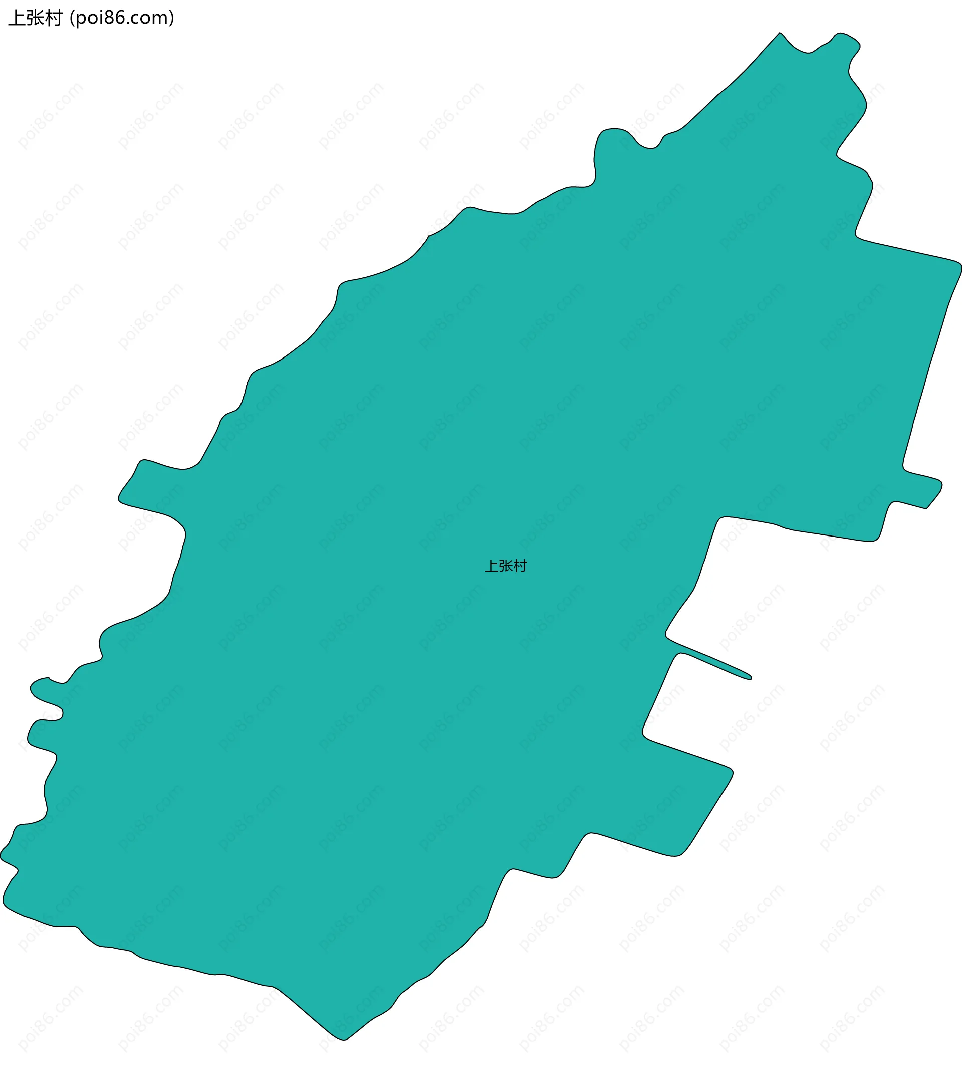 上张村边界地图