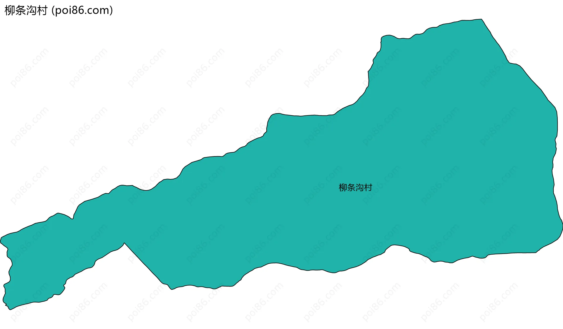 柳条沟村边界地图