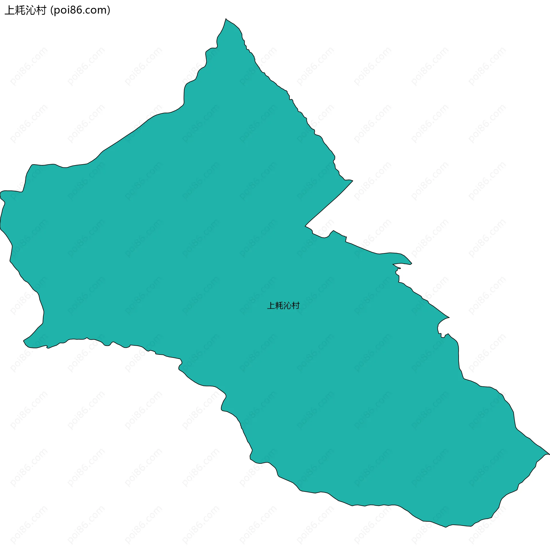 上耗沁村边界地图