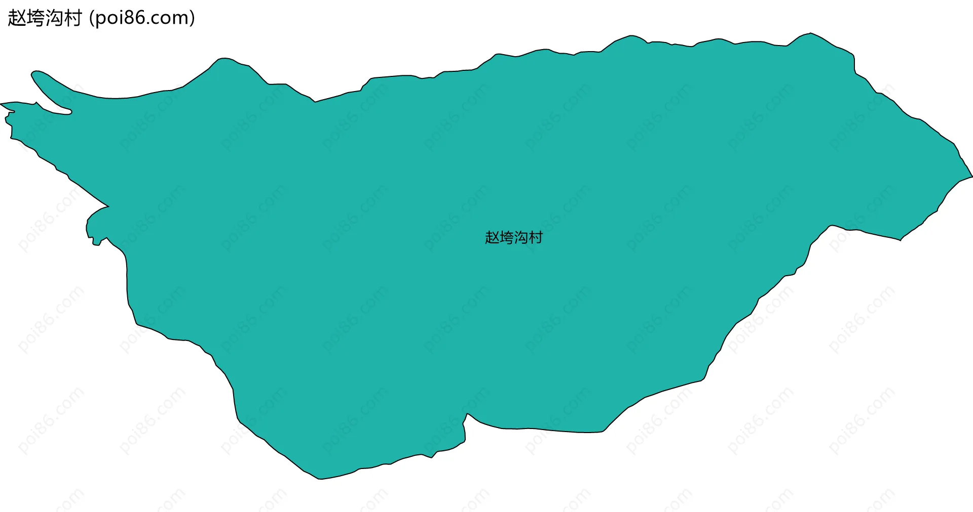 赵垮沟村边界地图
