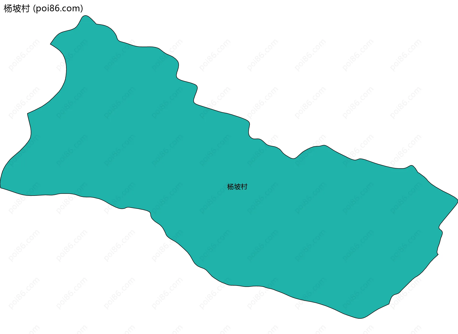 杨坡村边界地图