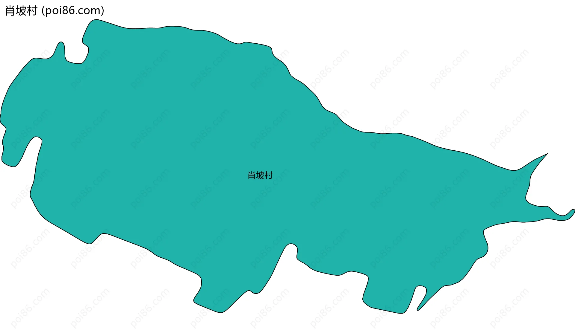 肖坡村边界地图