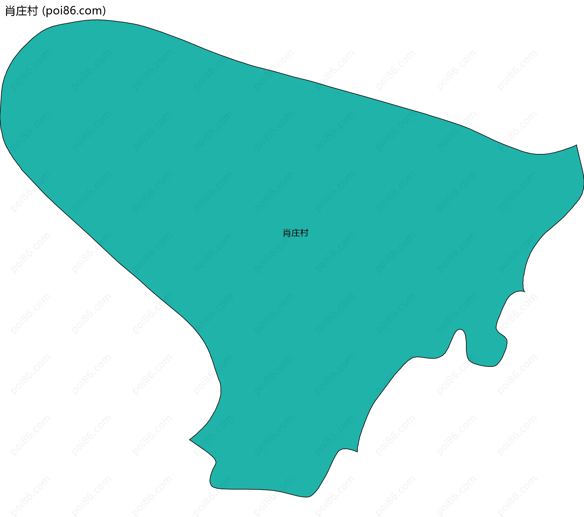 肖庄村边界地图