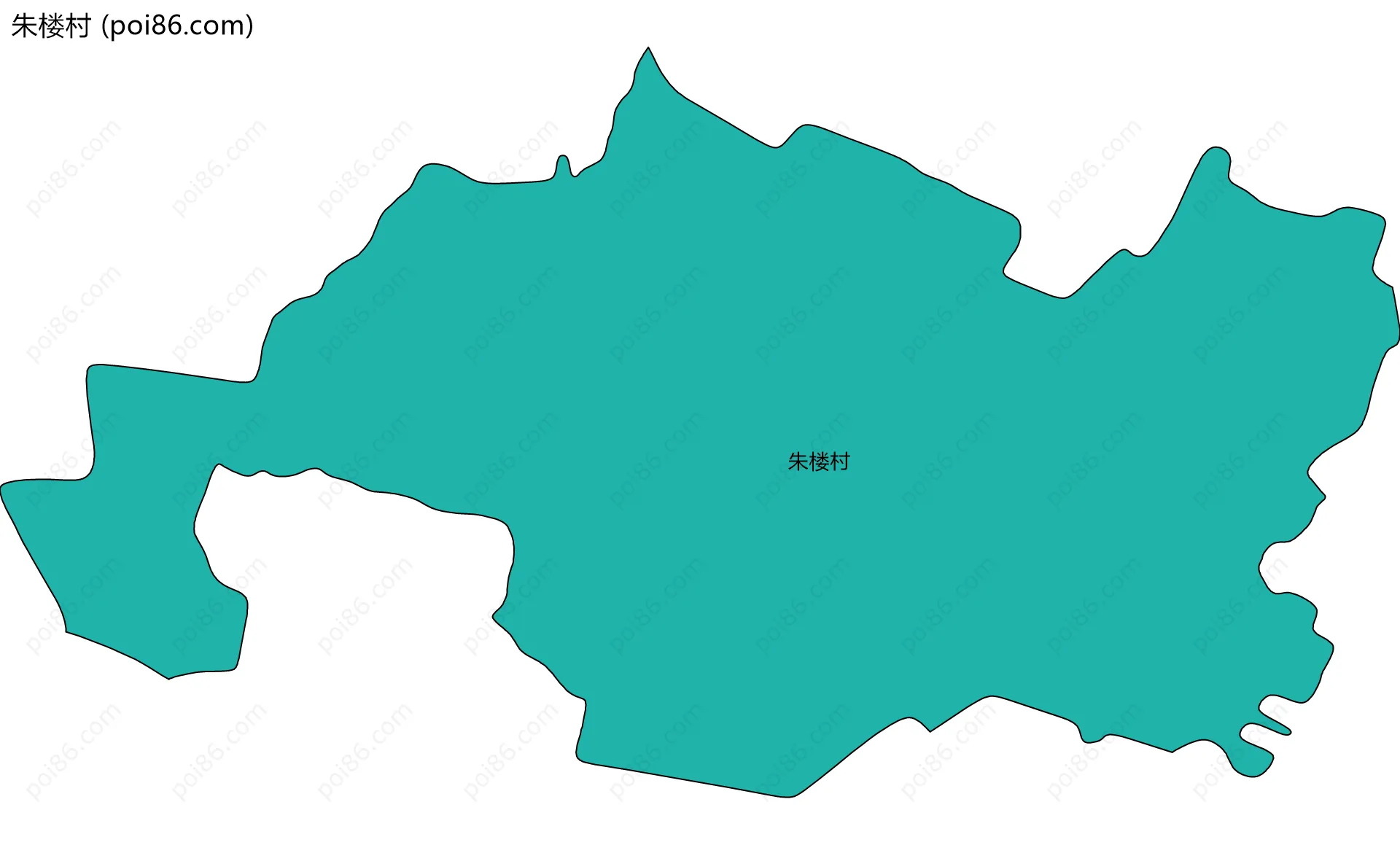 朱楼村边界地图