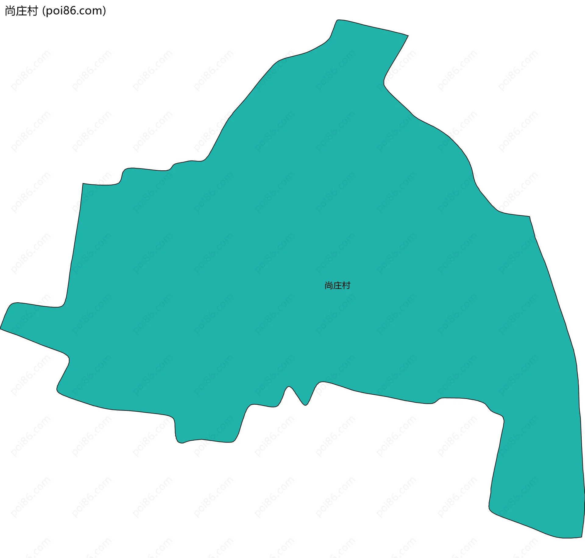 尚庄村边界地图