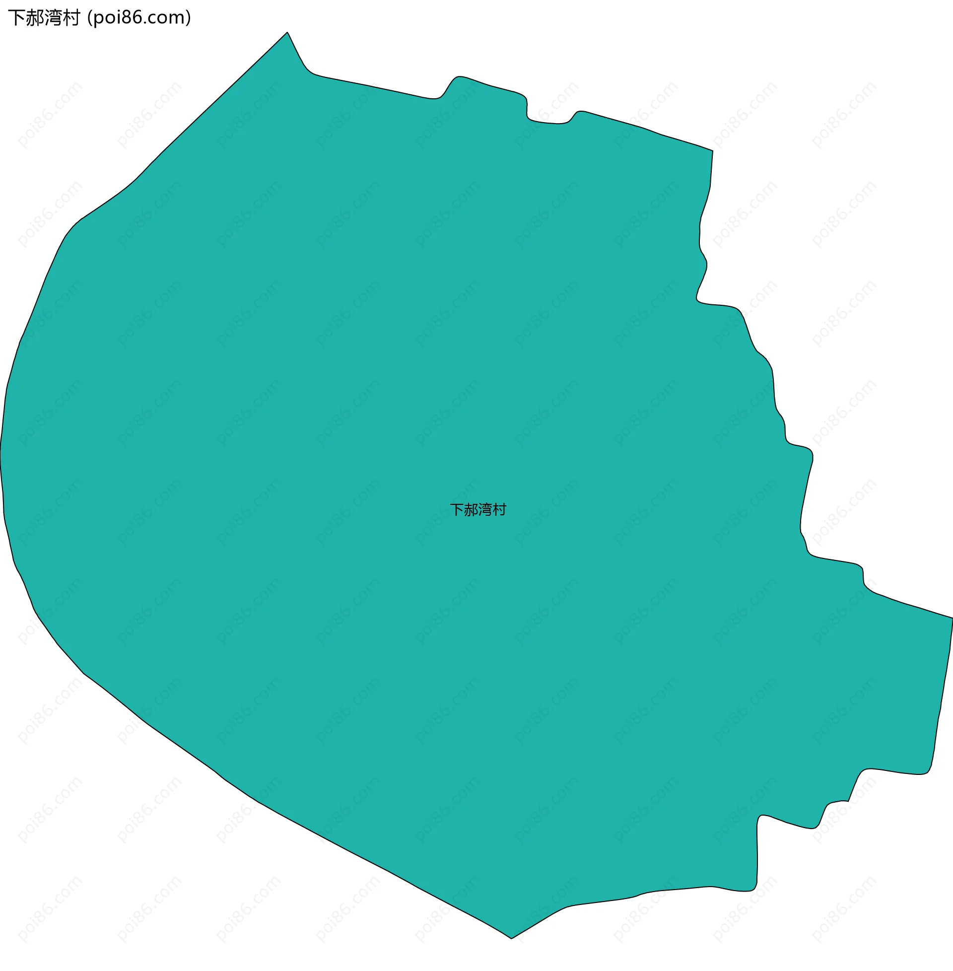 下郝湾村边界地图