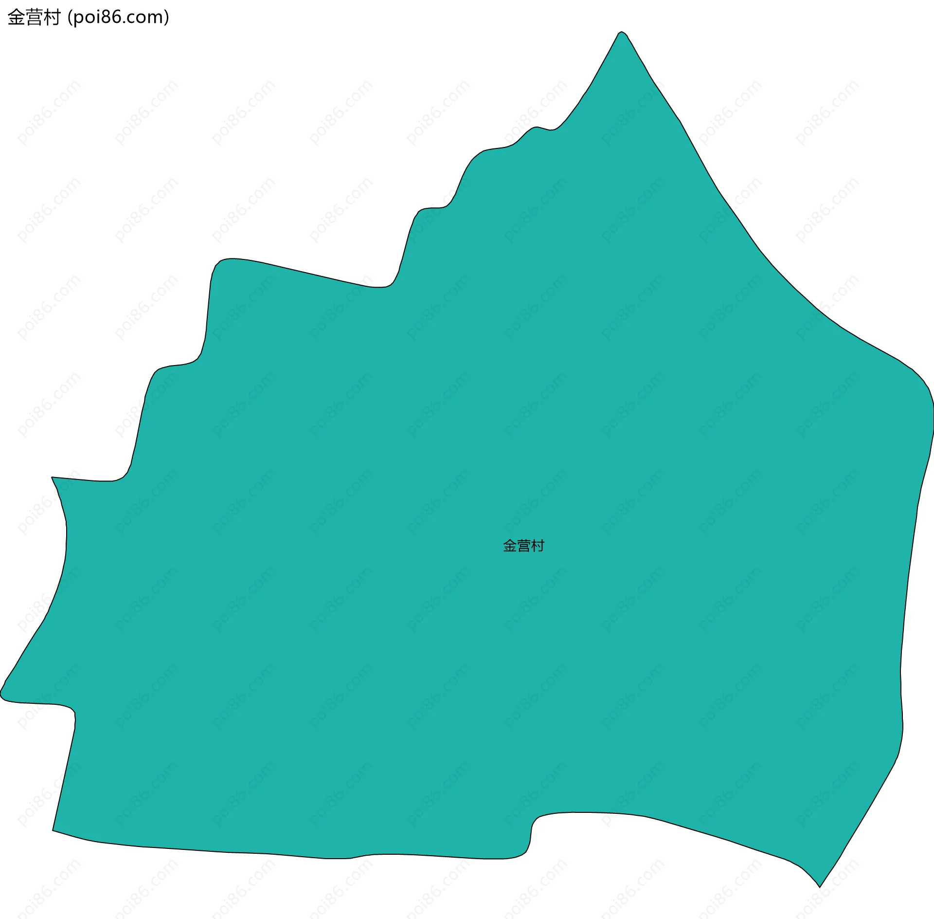 金营村边界地图