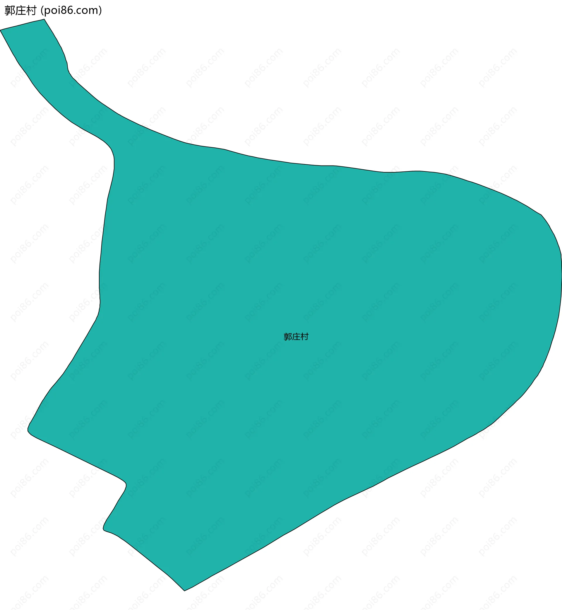 郭庄村边界地图