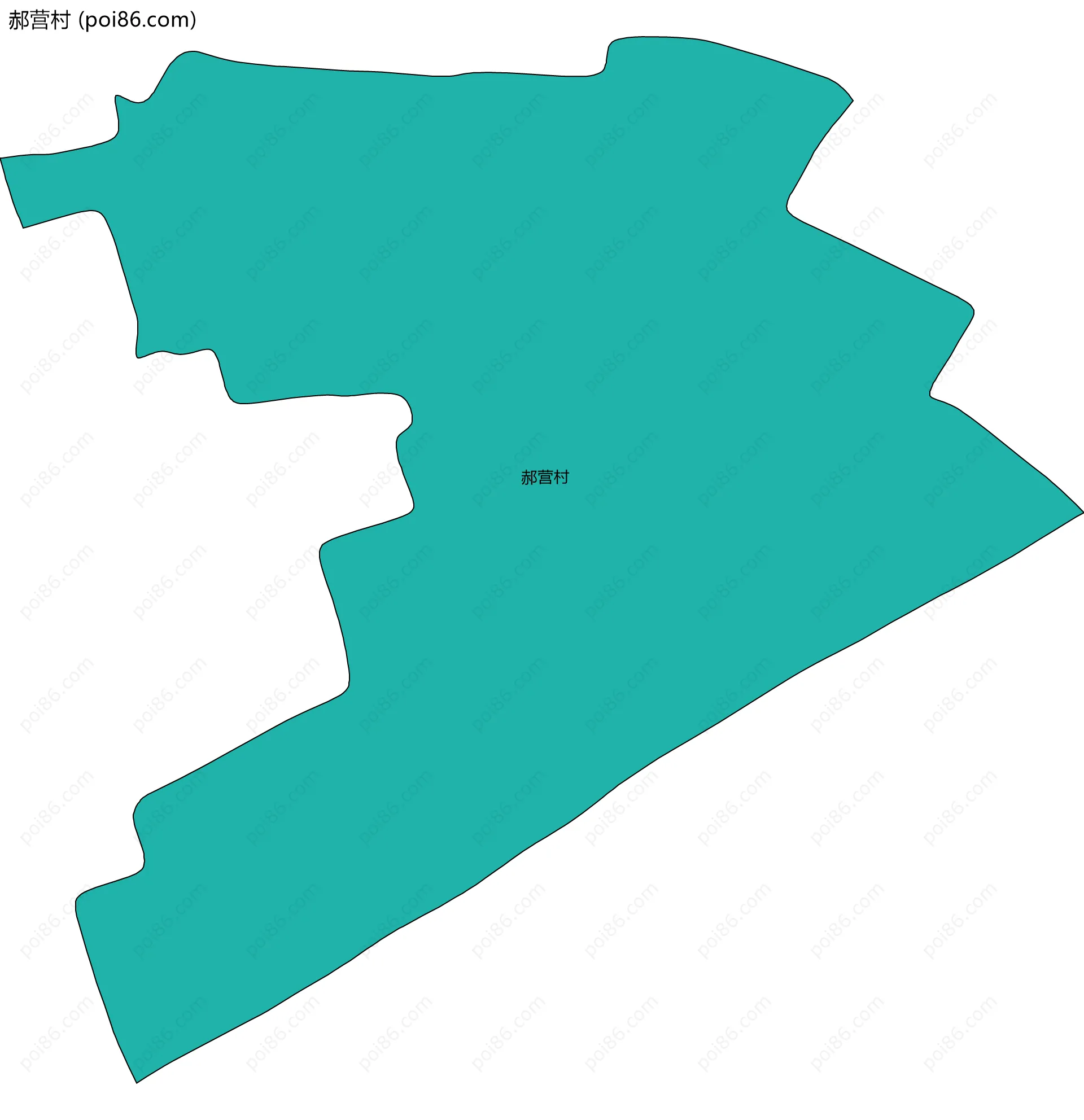 郝营村边界地图