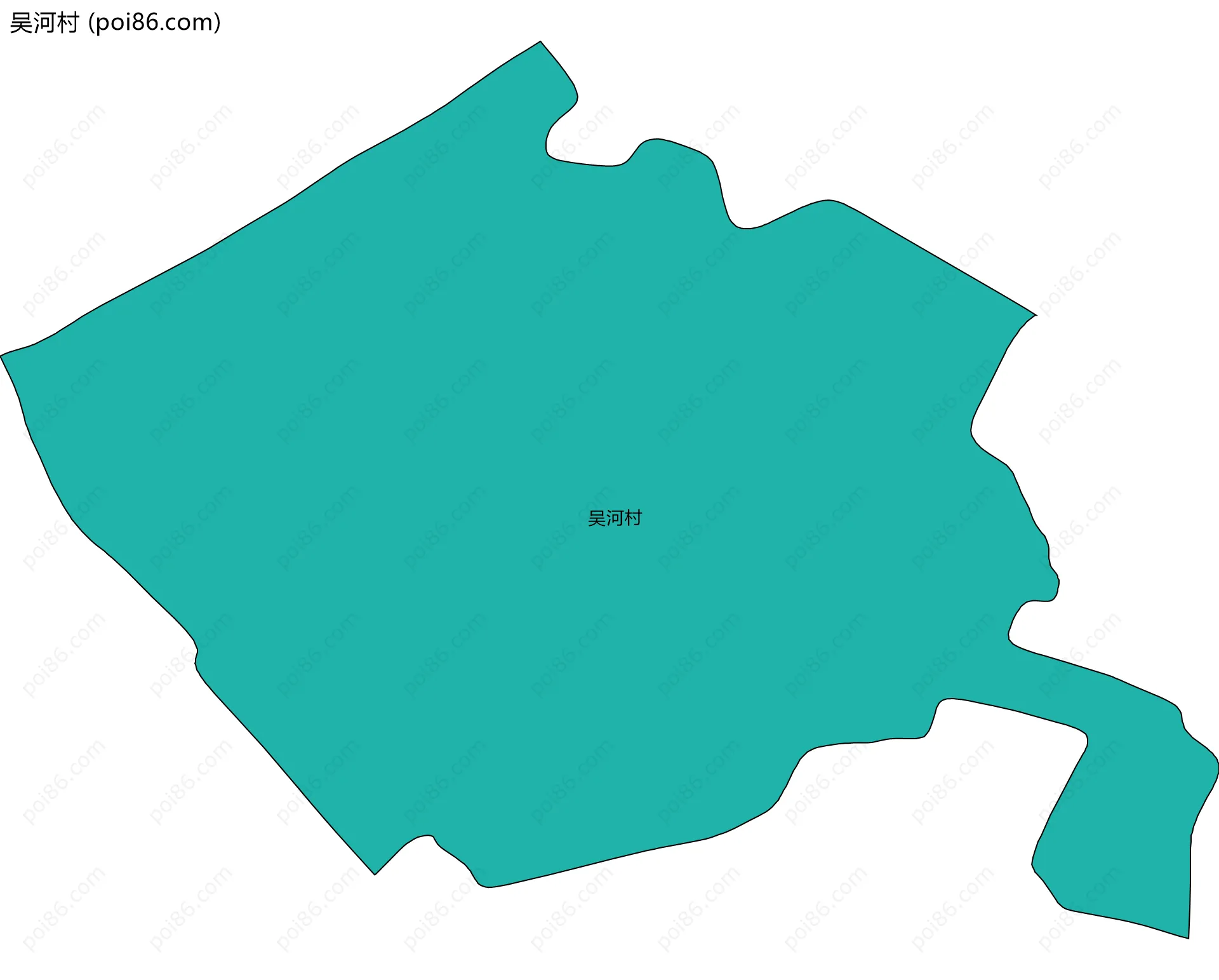 吴河村边界地图