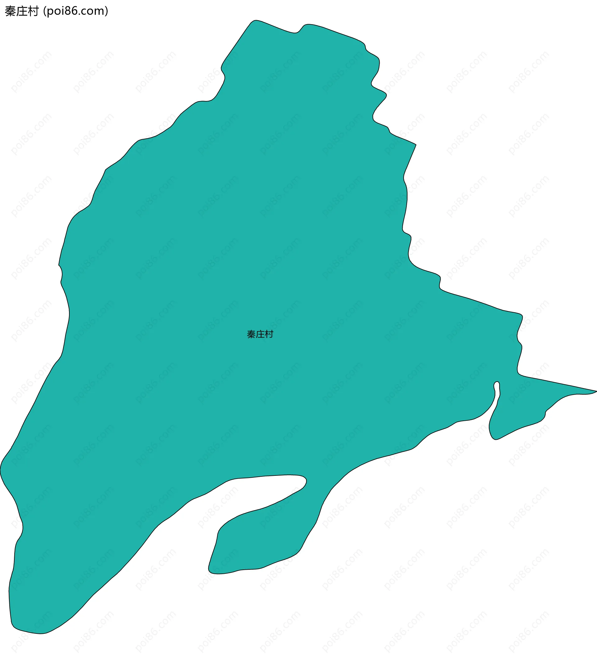 秦庄村边界地图