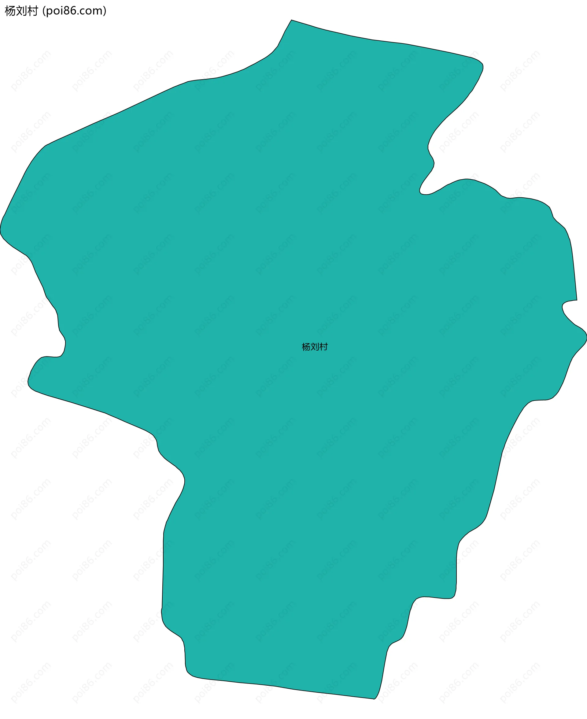 杨刘村边界地图