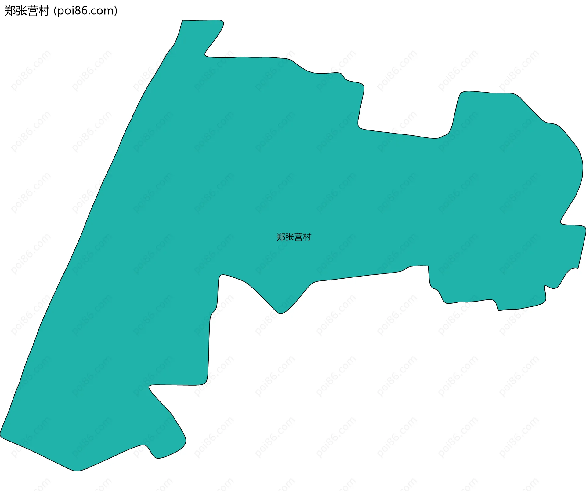 郑张营村边界地图