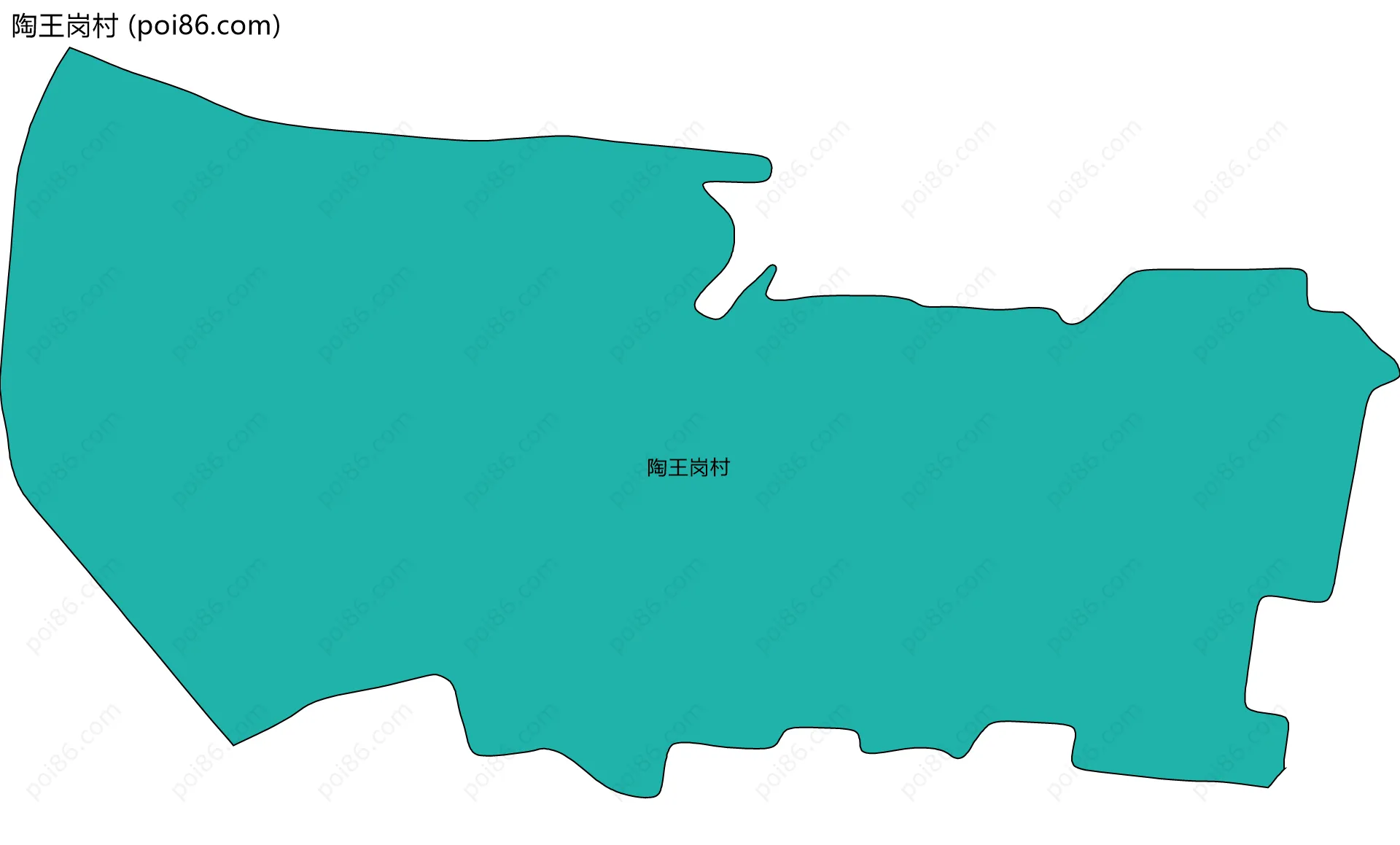 陶王岗村边界地图