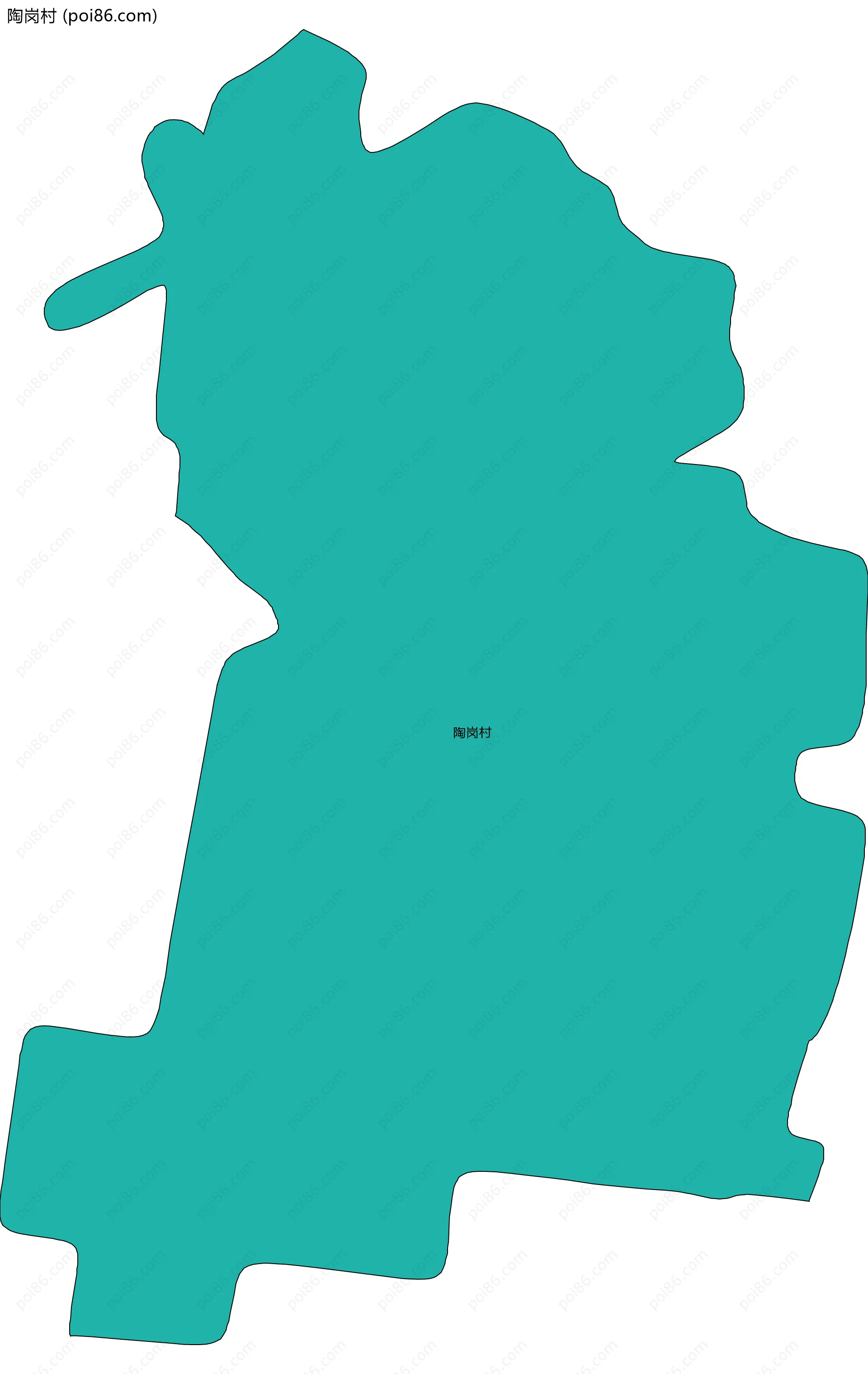 陶岗村边界地图