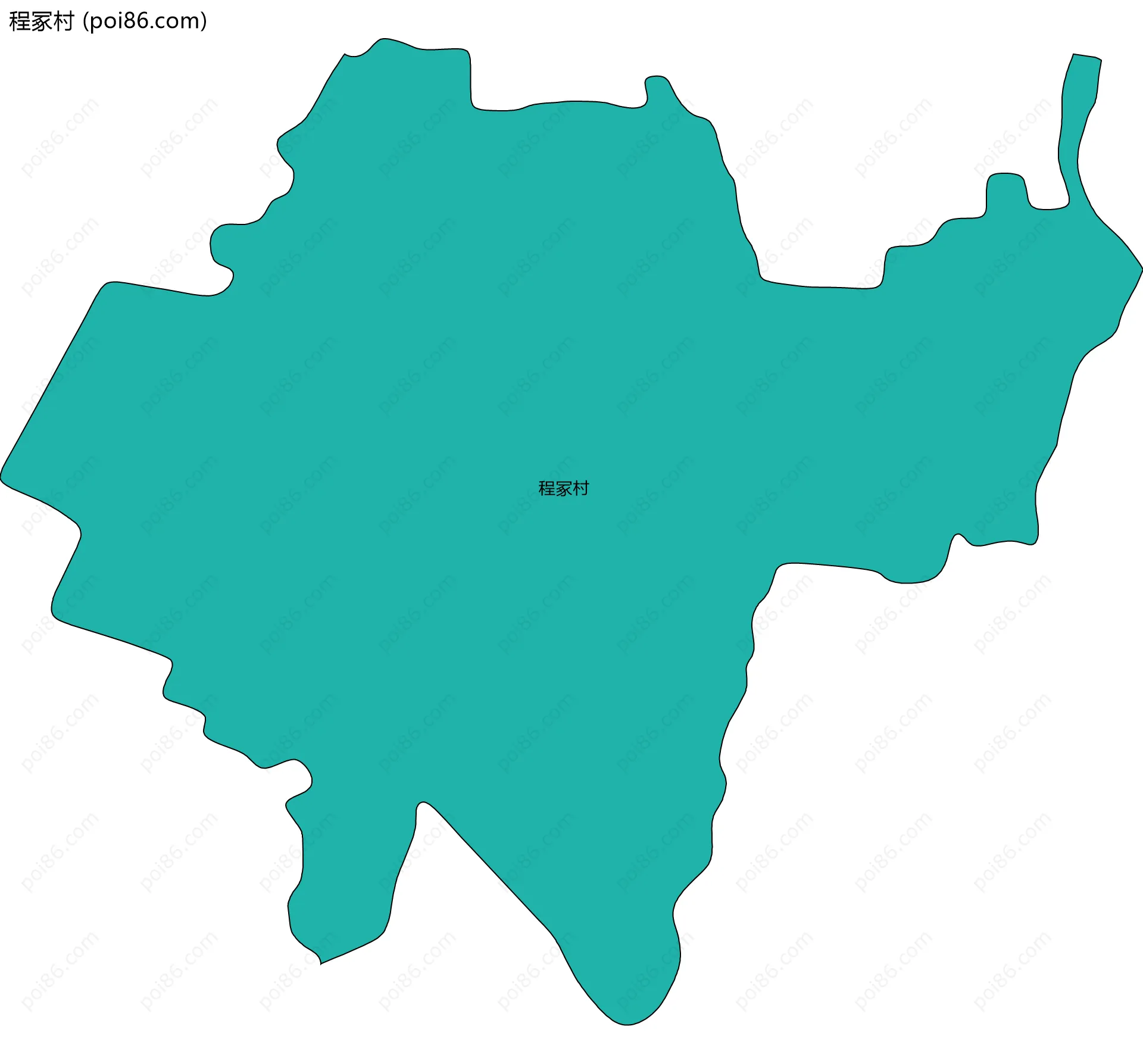 程冢村边界地图