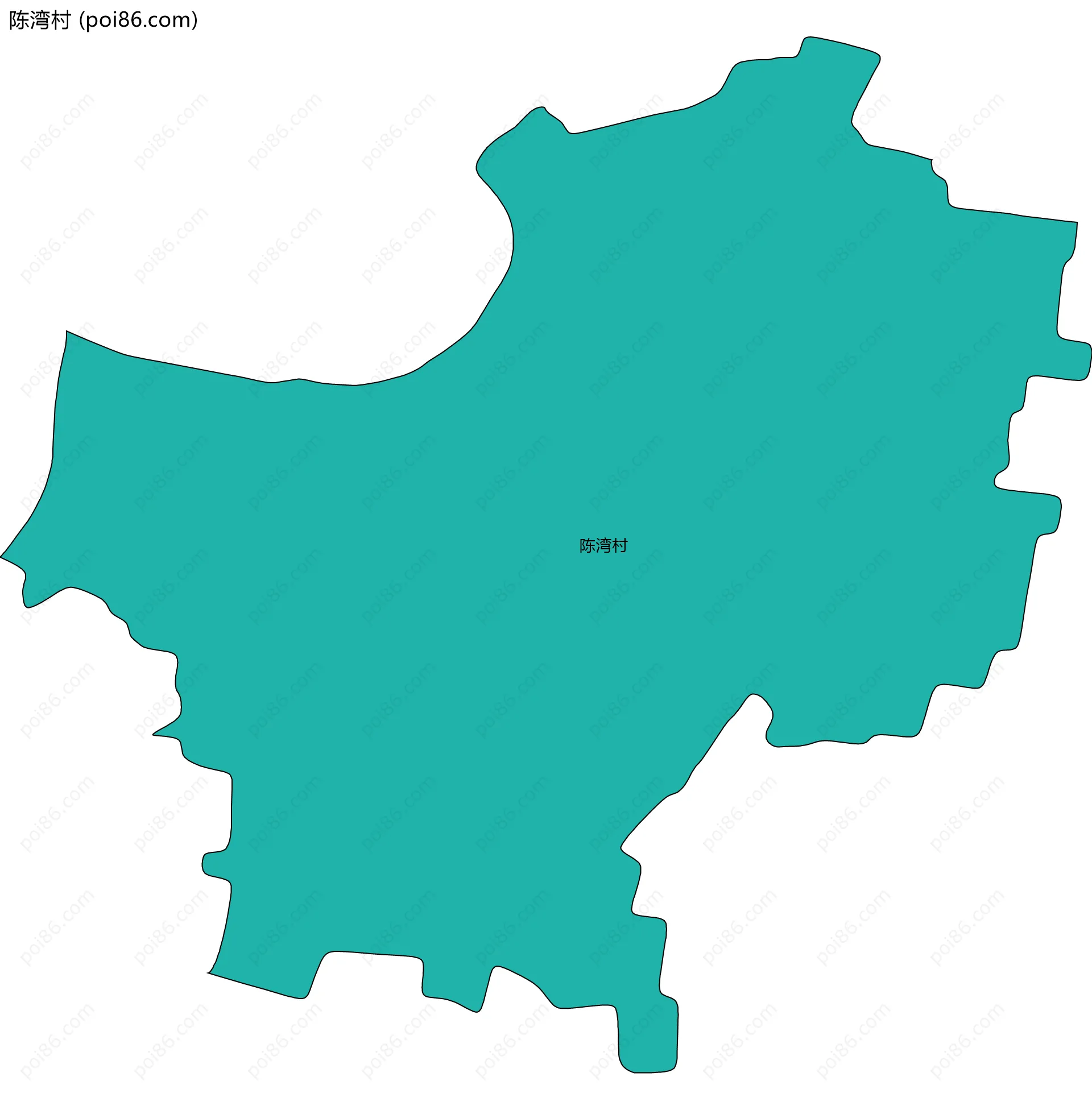 陈湾村边界地图