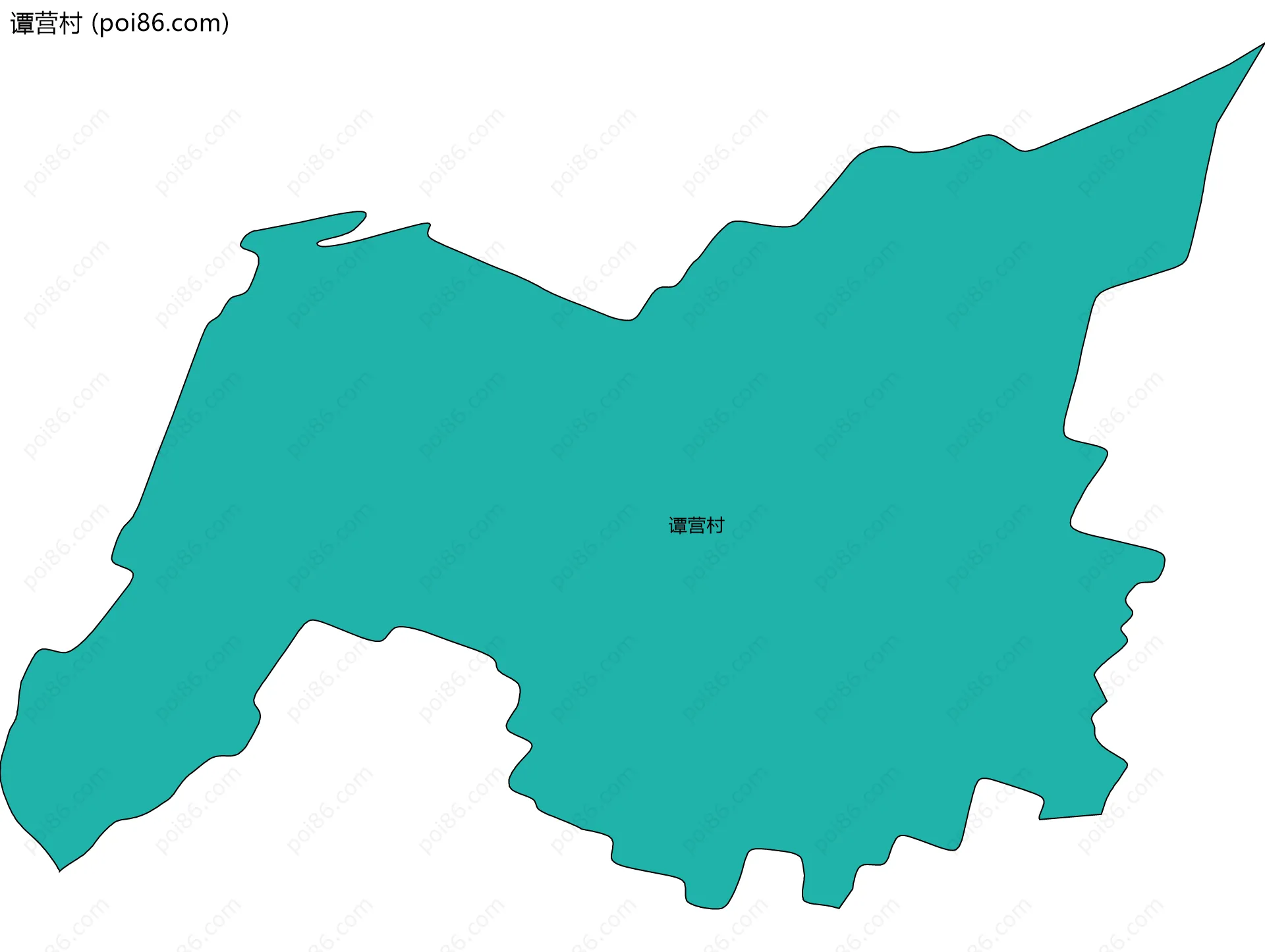 谭营村边界地图