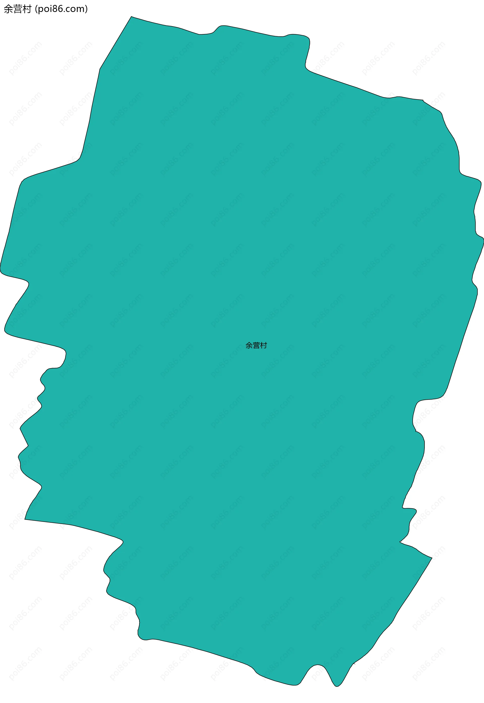 余营村边界地图