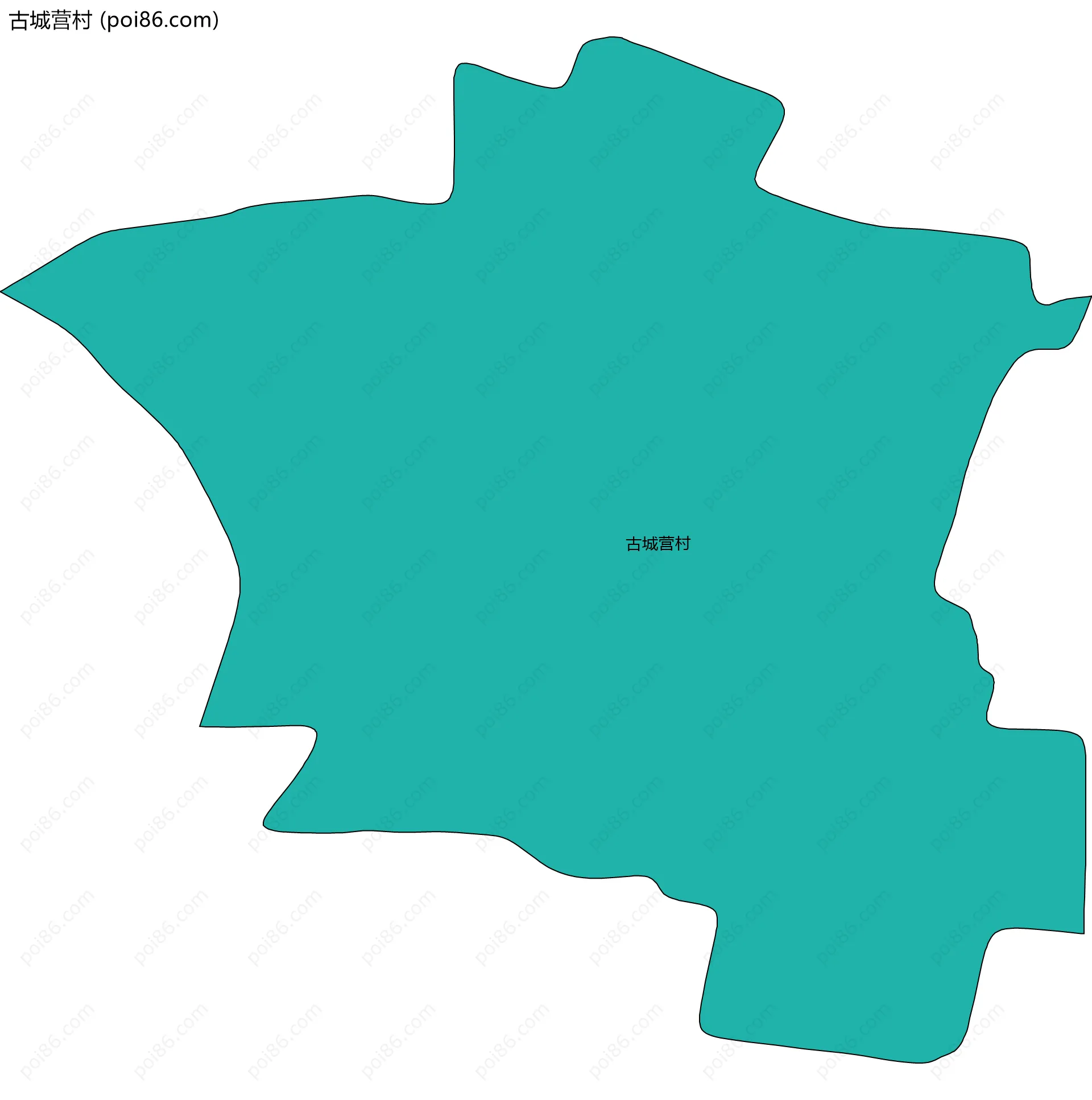 古城营村边界地图