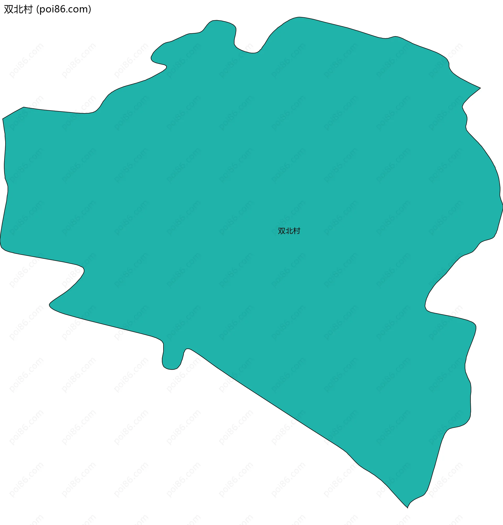 双北村边界地图