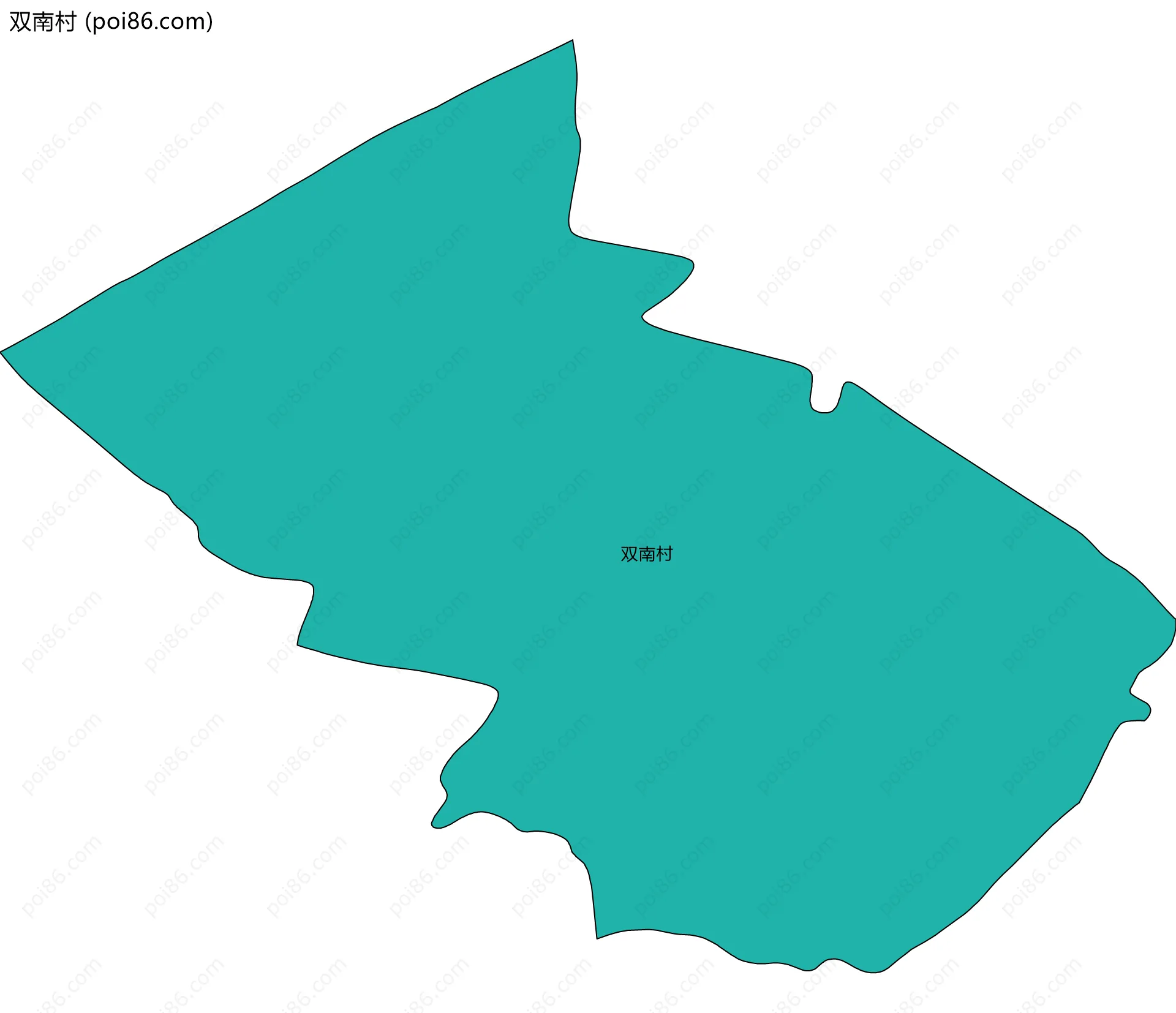 双南村边界地图