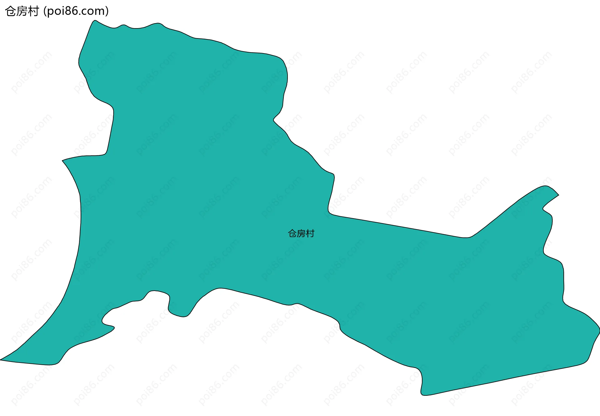 仓房村边界地图