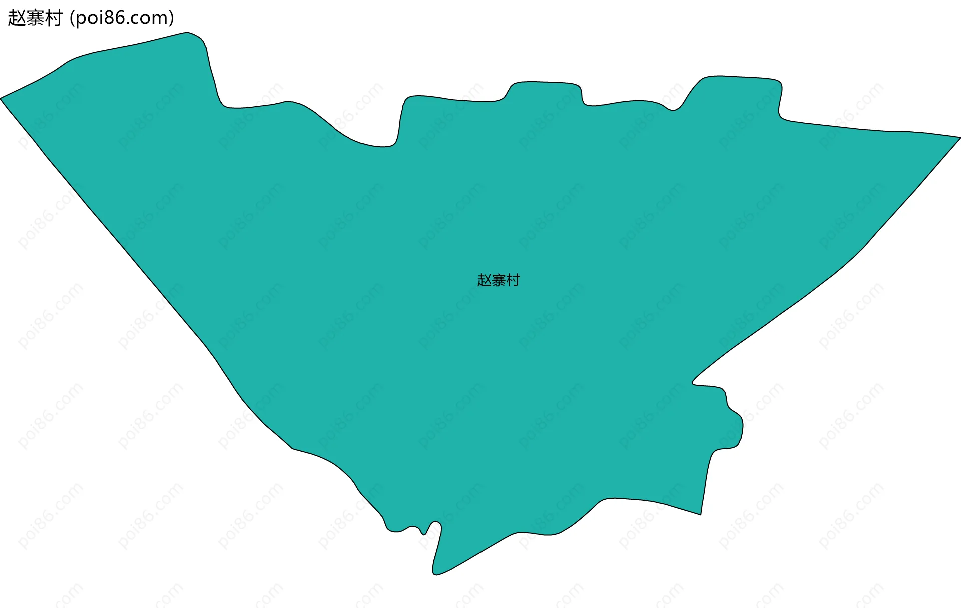 赵寨村边界地图