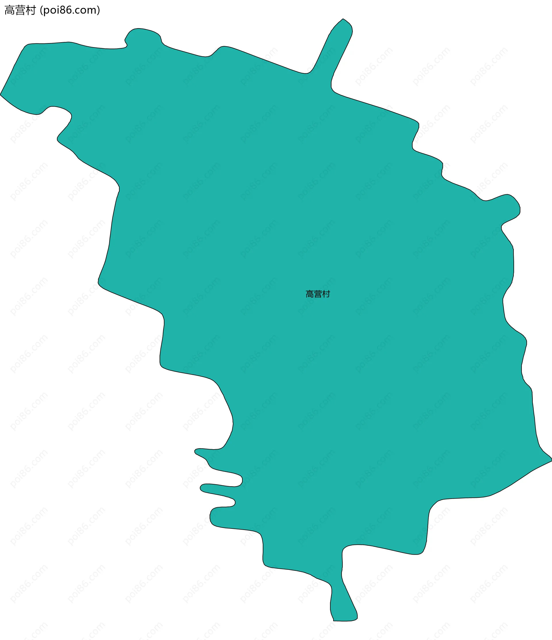 高营村边界地图