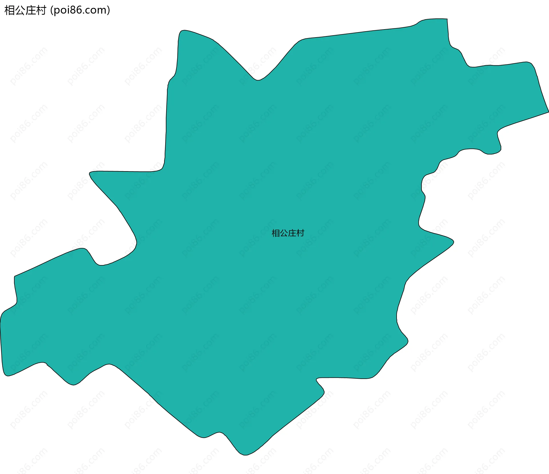 相公庄村边界地图