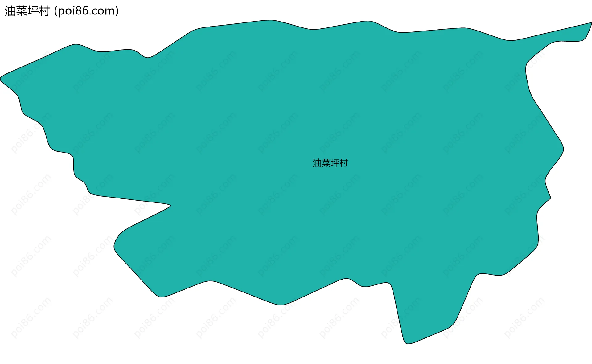 油菜坪村边界地图