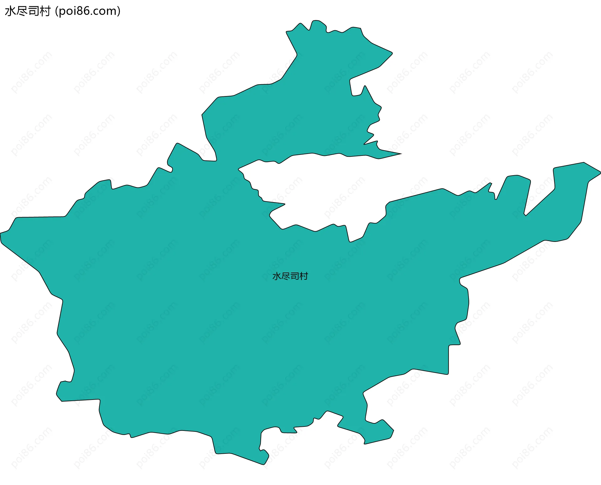 水尽司村边界地图