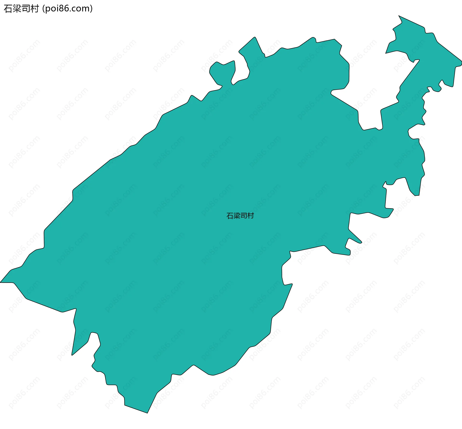 石梁司村边界地图