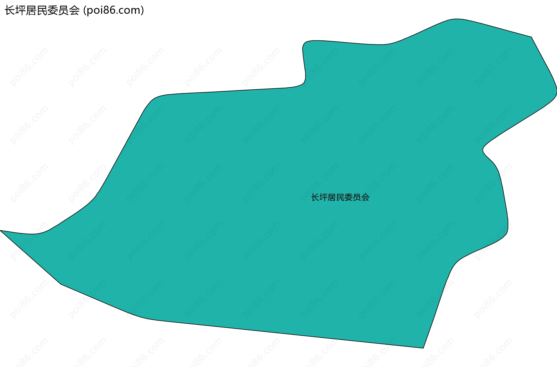 长坪居民委员会边界地图
